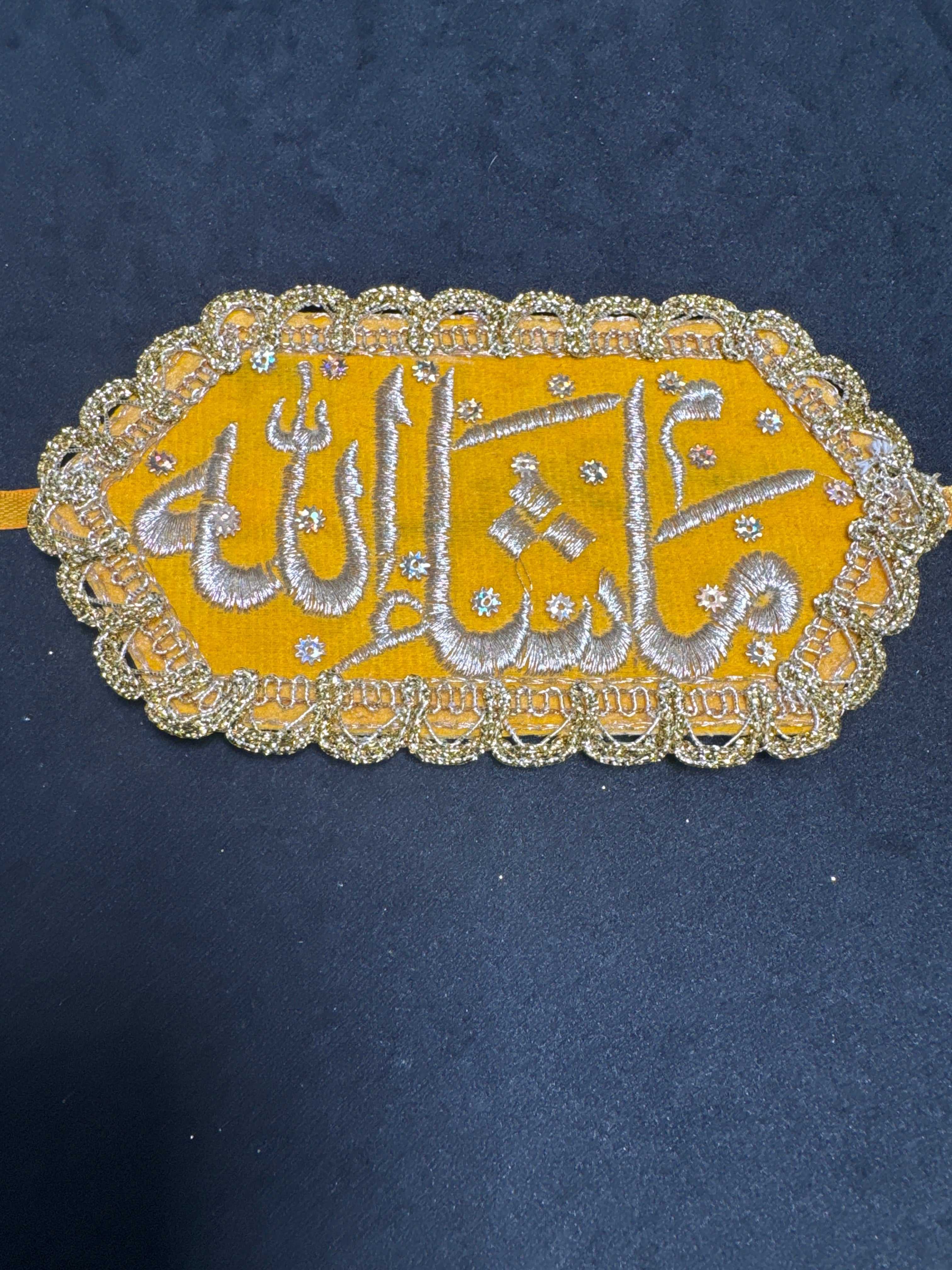Imam Zaman/Wedding armband - "Maa Shaa Allah" in Yellow