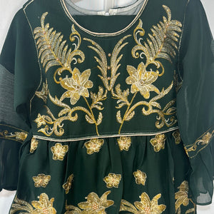 Girls bottle green BC26- Areeba's Couture