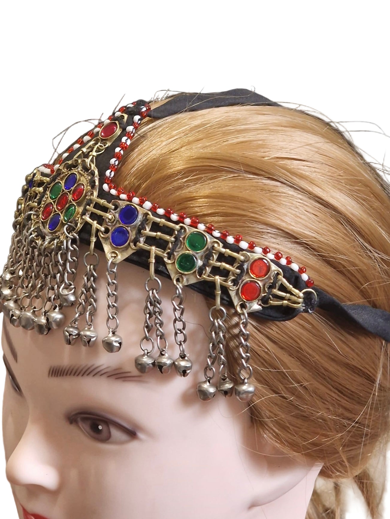 Afghan Handmade Oxidised Matha Patti, Tika, Headpiece For Women