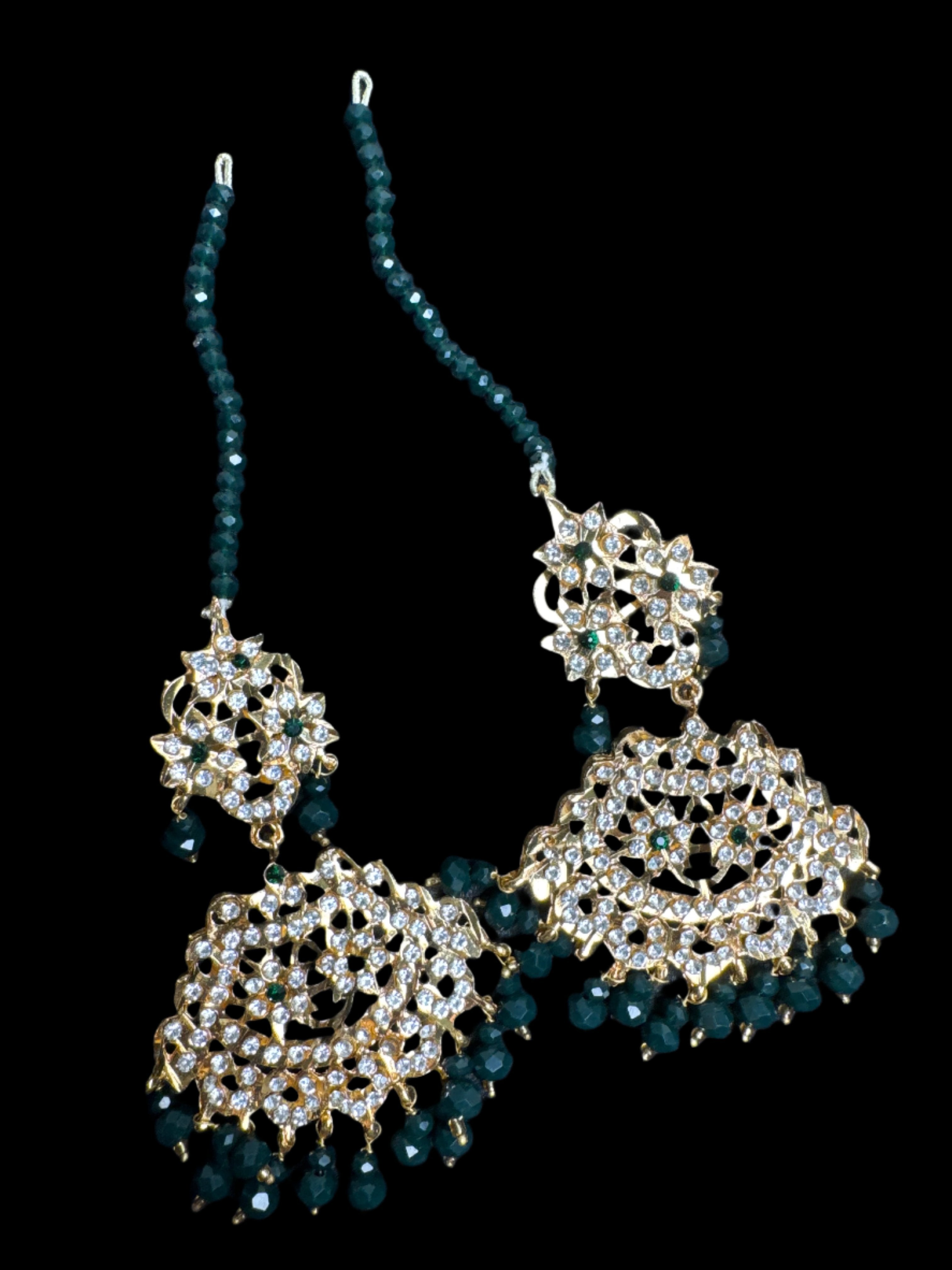 Mala set in Green & Gold JS52