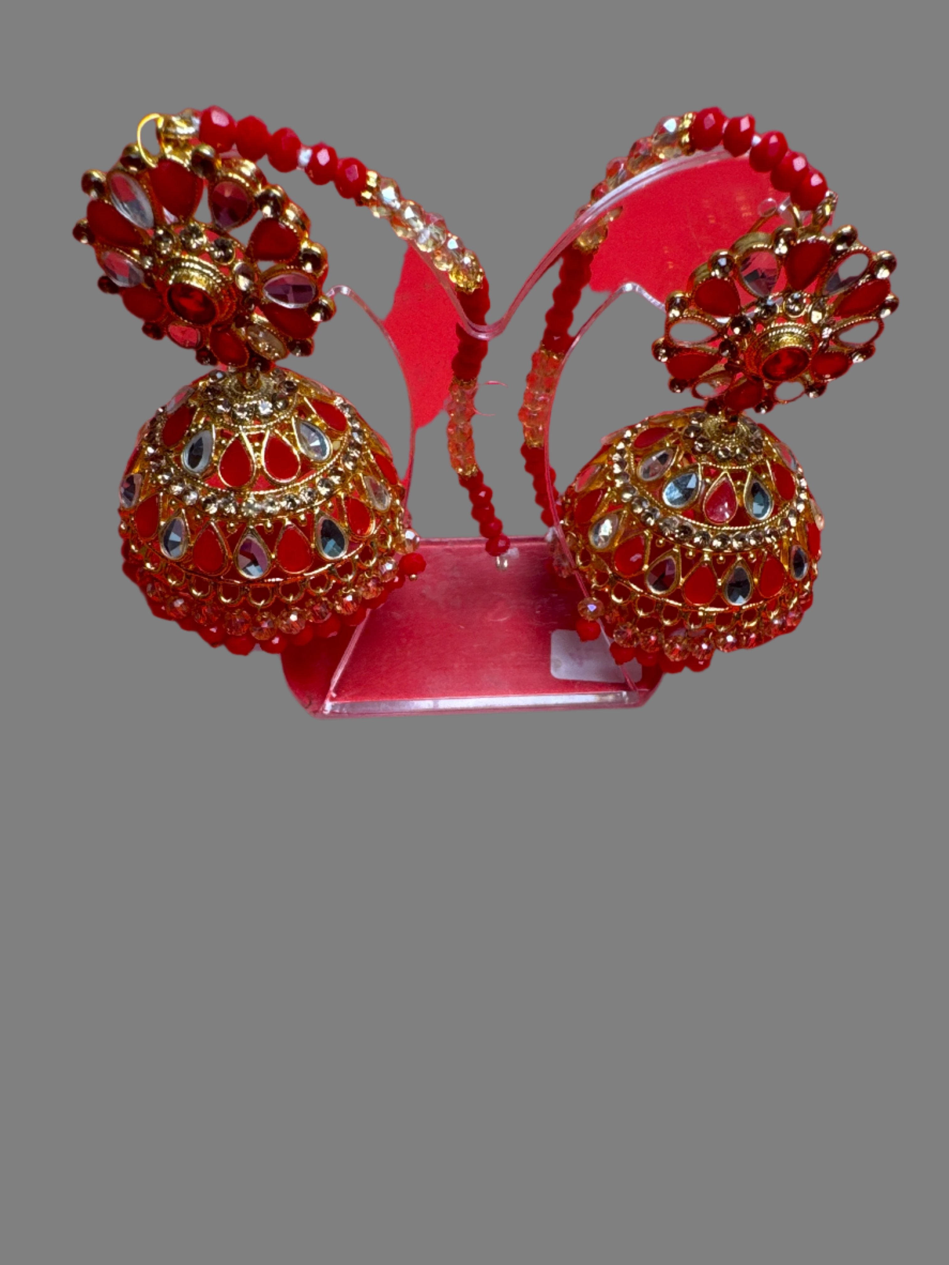 Jumkay  (Earings) in gold colour with pearls - TBE 14