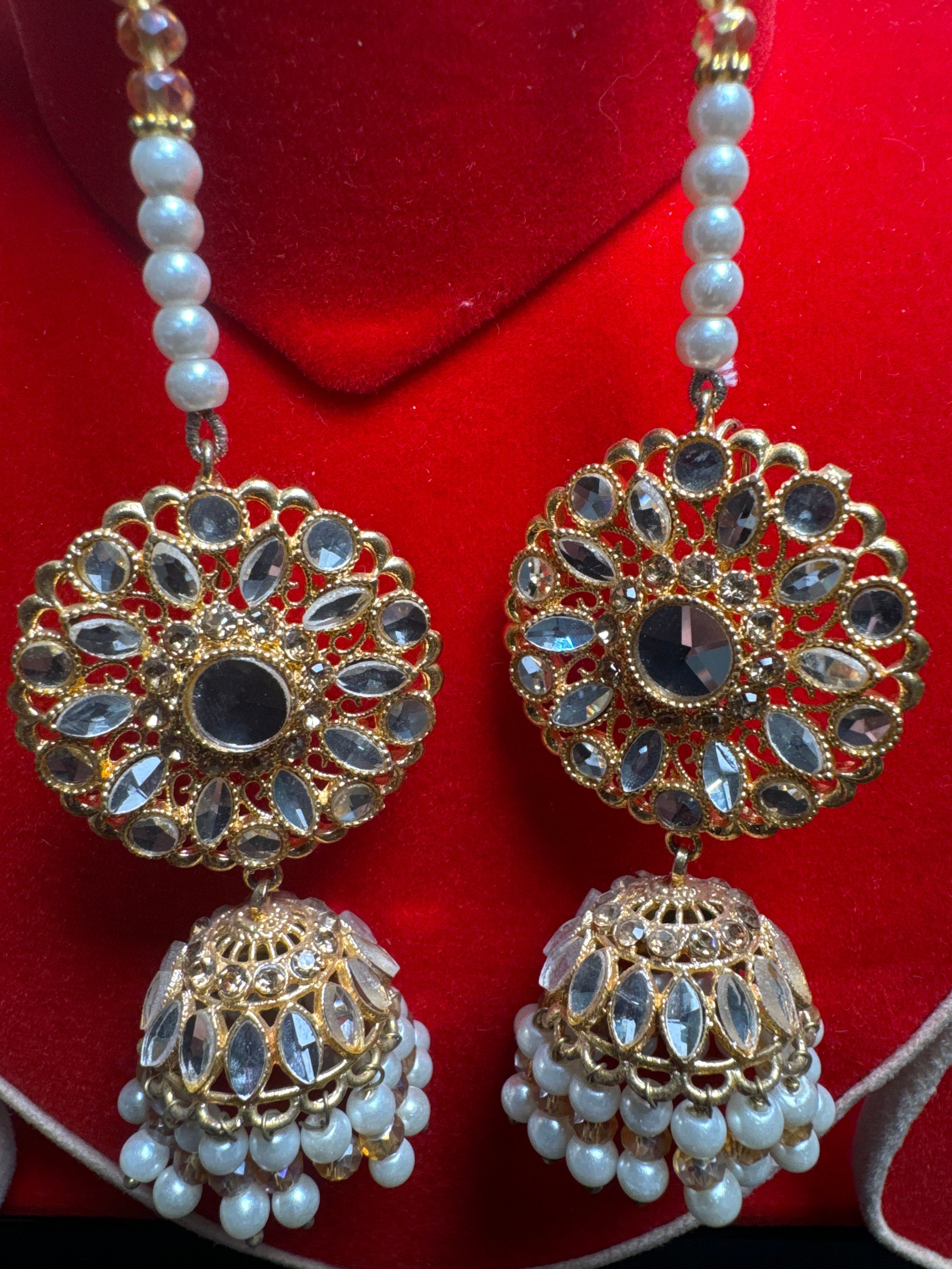 JUMKAYS - Stylish earrings for Women - Traditional Pakistani/Indian Jewellery Earing gold JM04