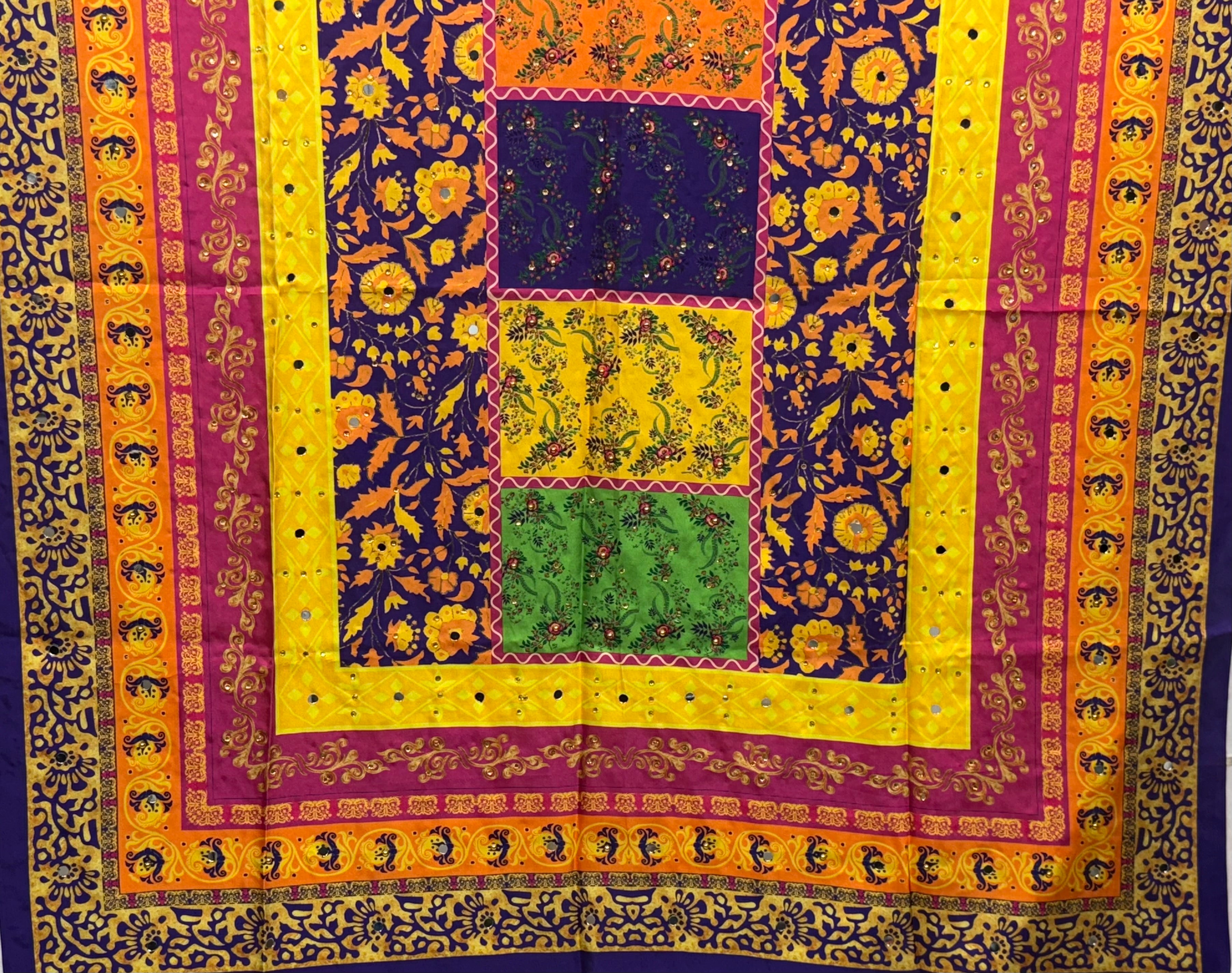 Silk Multi Colour Dupptta Sd27 By Areeba'S Couture