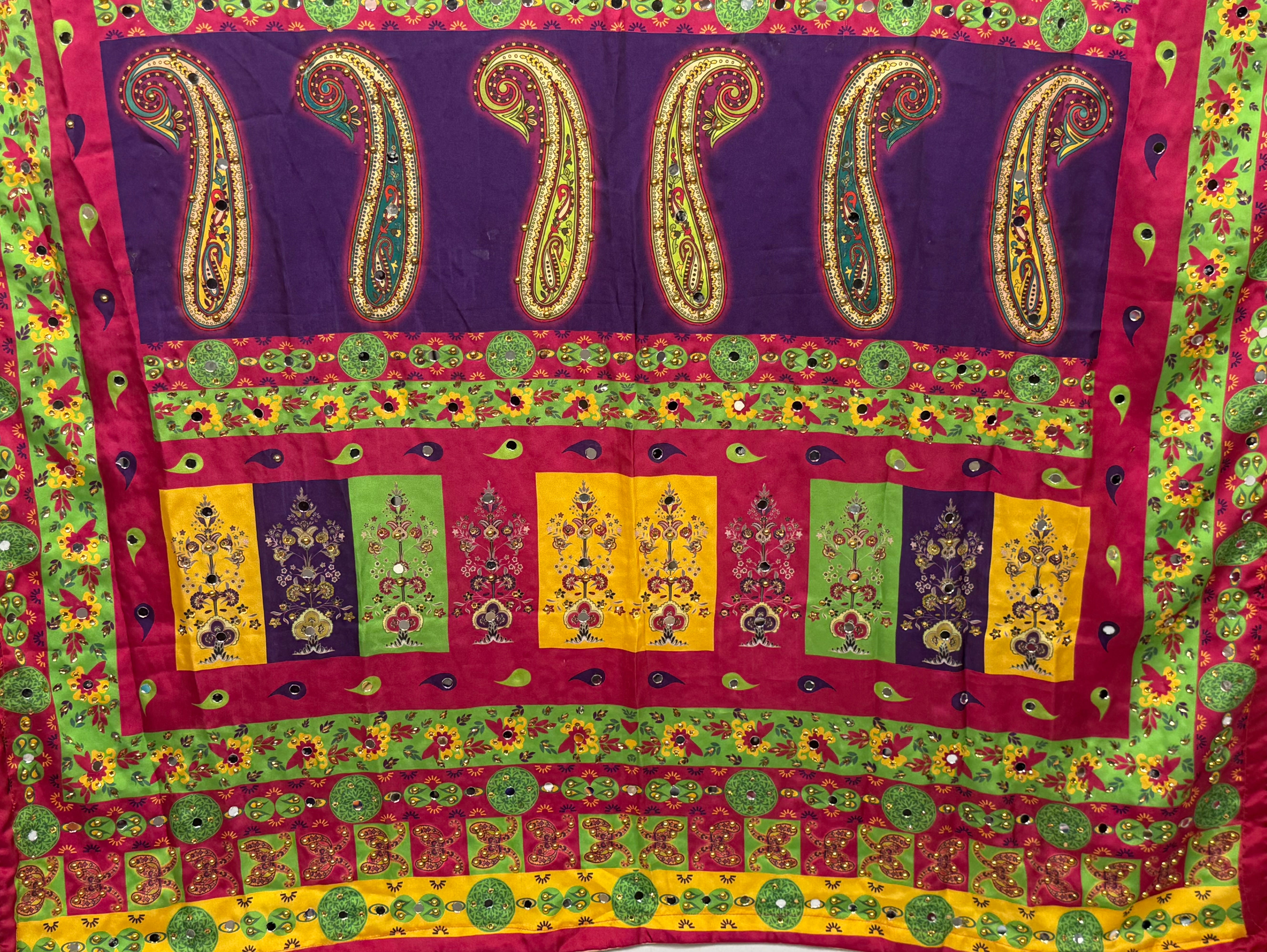 Silk Dupptta In Multi Colour Sd18 By Areeba'S Couture