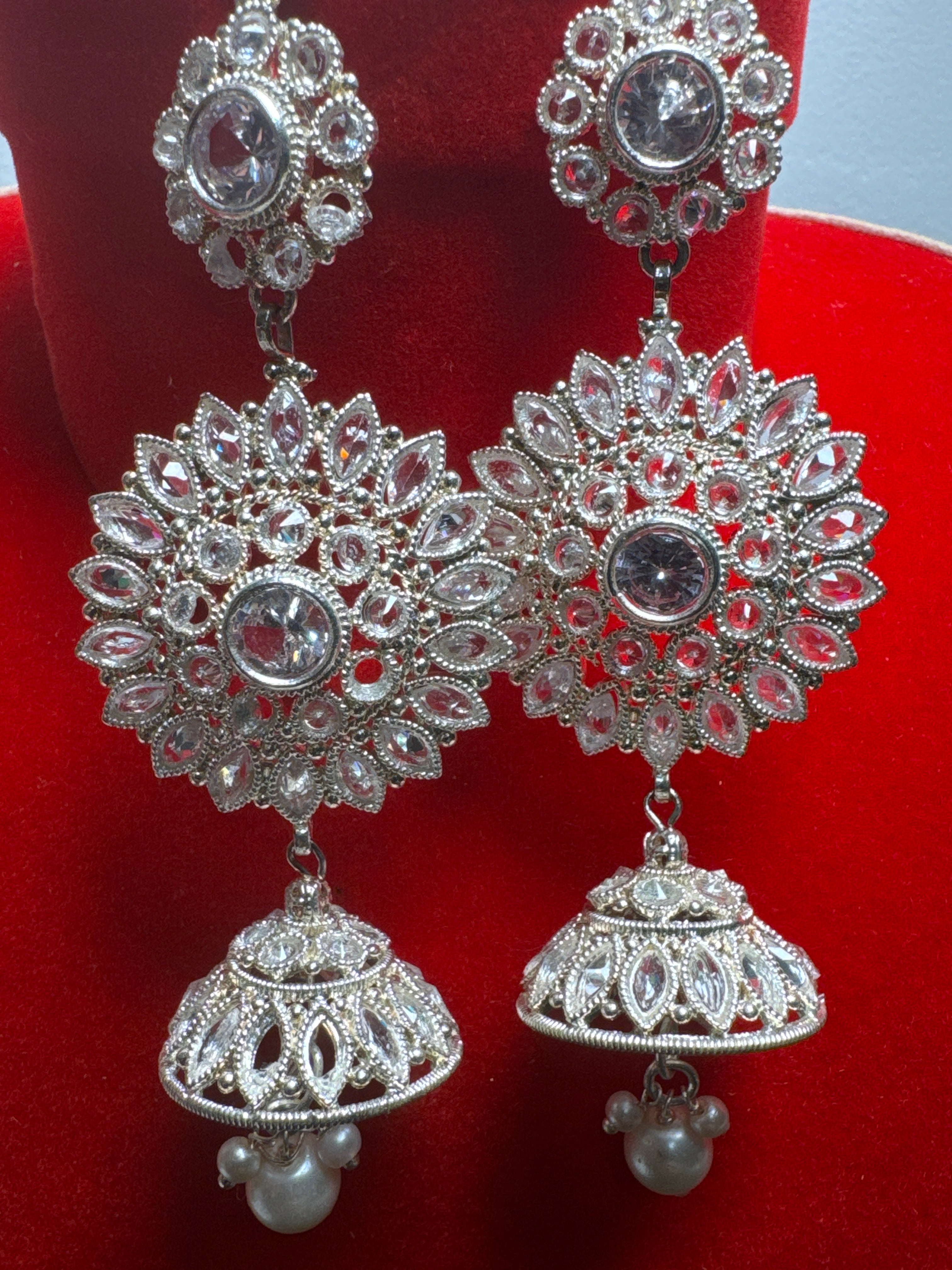 JUMKAYS - Stylish earrings for Women - Traditional Pakistani/Indian Jewellery Earing Sterling Silver JM03