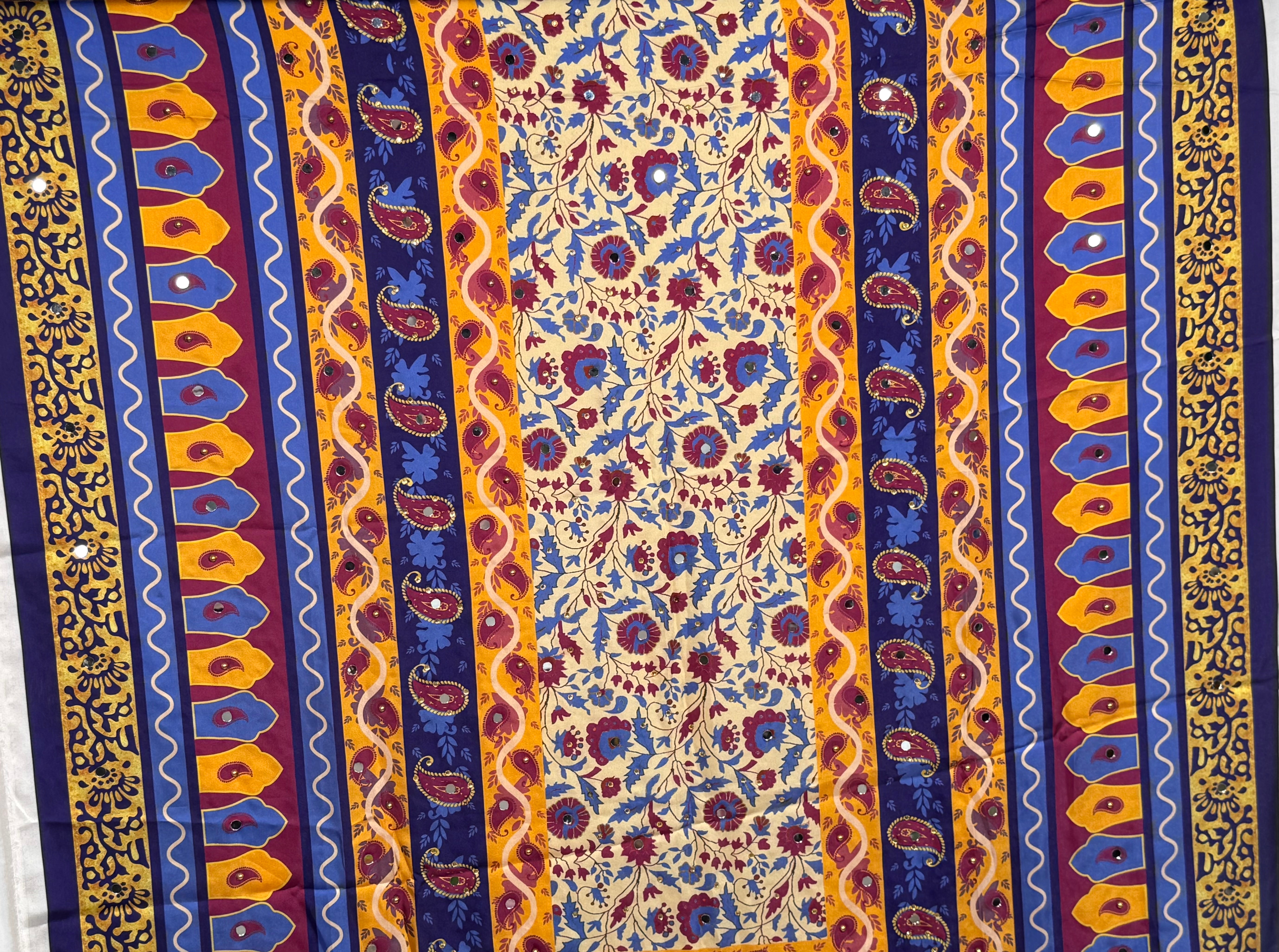 Silk Multi Colour Dupptta Sd28 By Areeba'S Couture