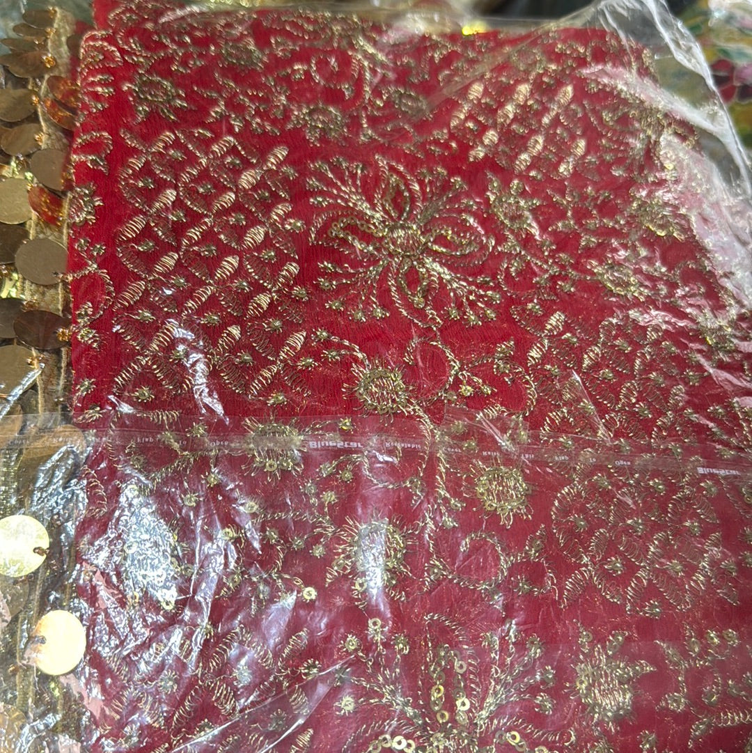 Venetian Red chiffon