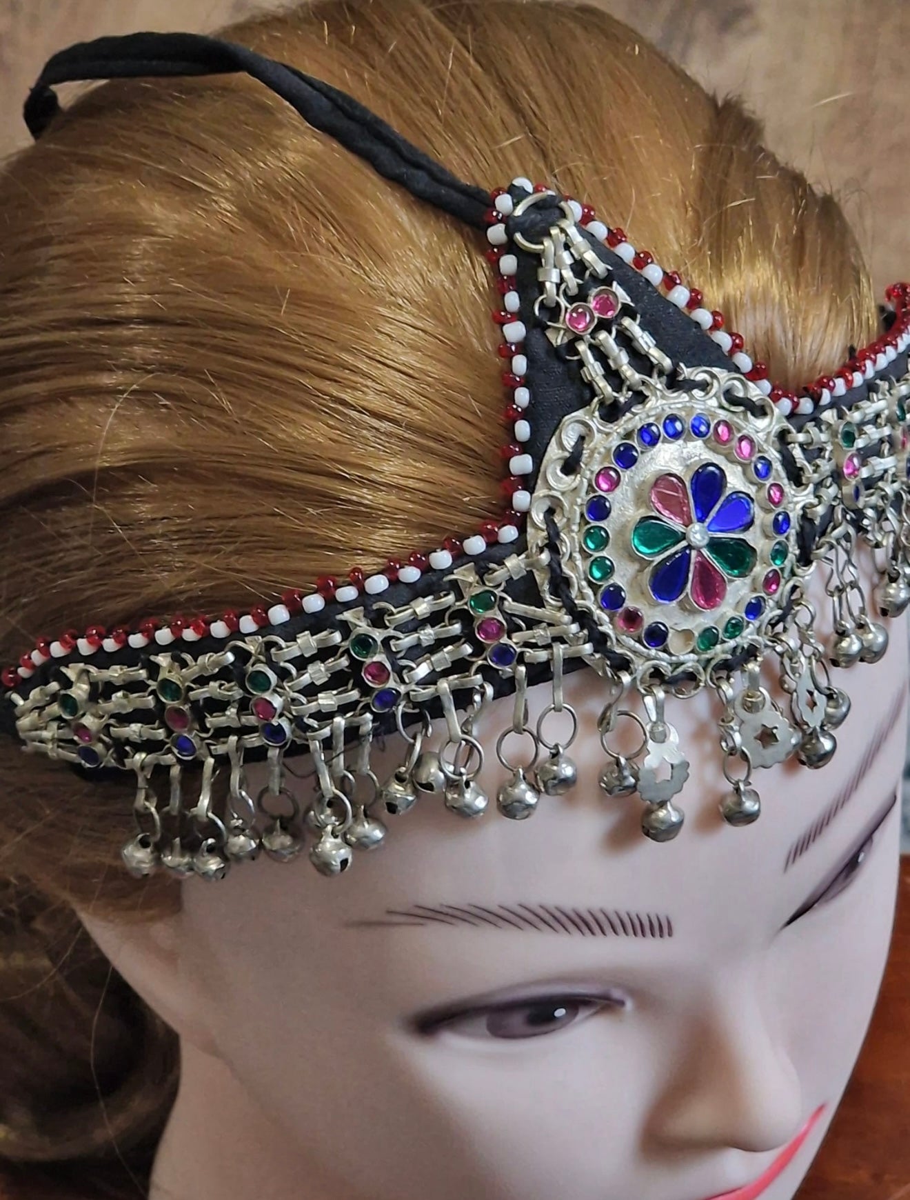Afghan Handmade Oxidised Matha Patti, Tika, Headpiece For Women