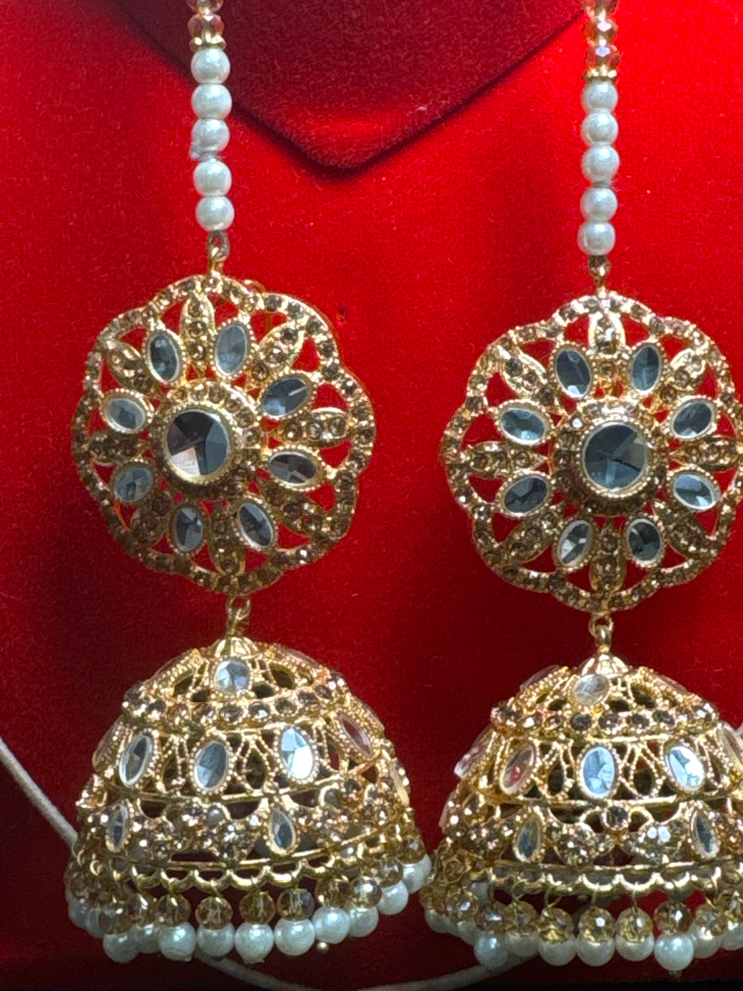 JUMKAYS - Stylish earrings for Women - Traditional Pakistani/Indian Jewellery Earing gold JM05