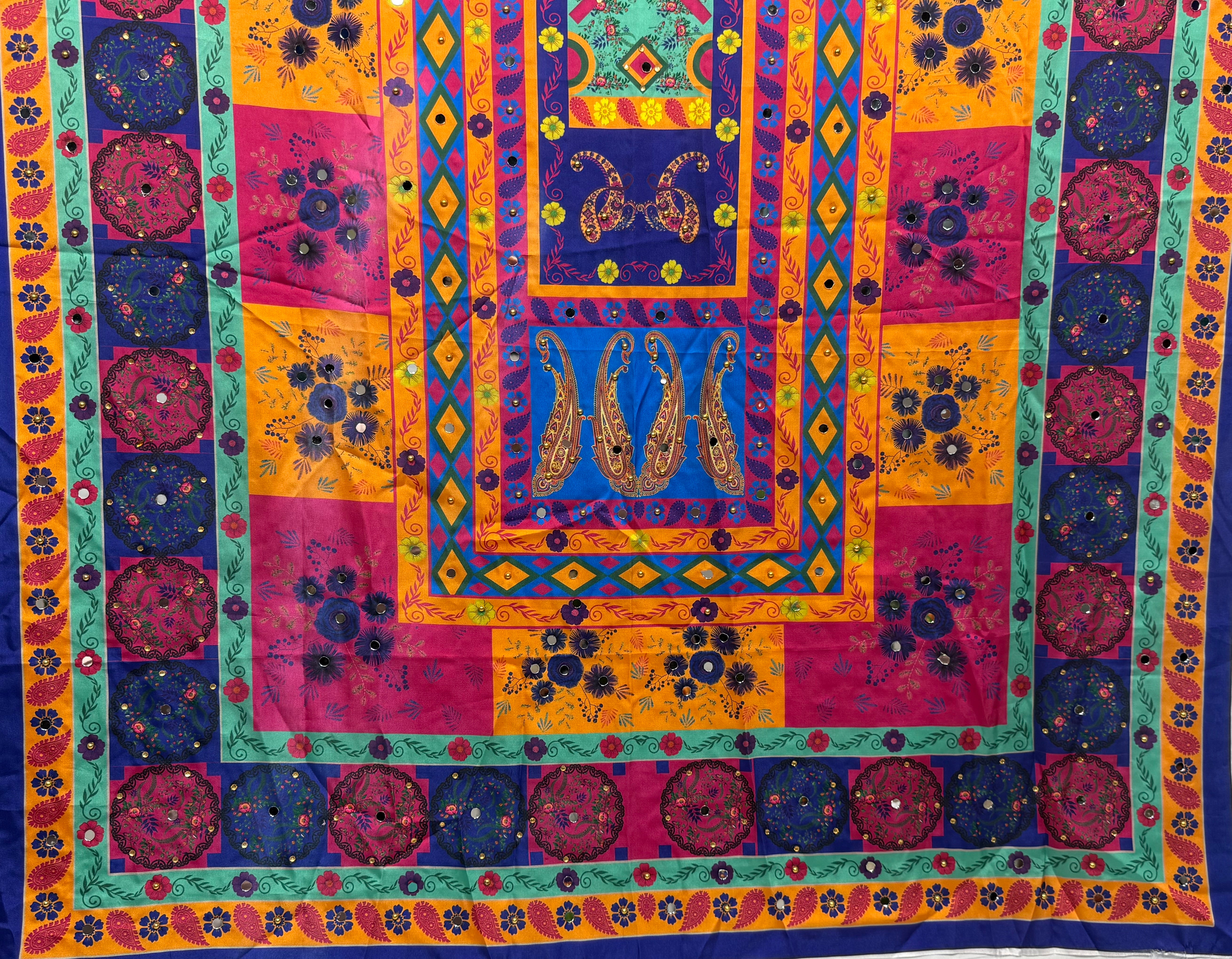 Silk Dupptta In Multi Colour Sd11 By Areeba'S Couture