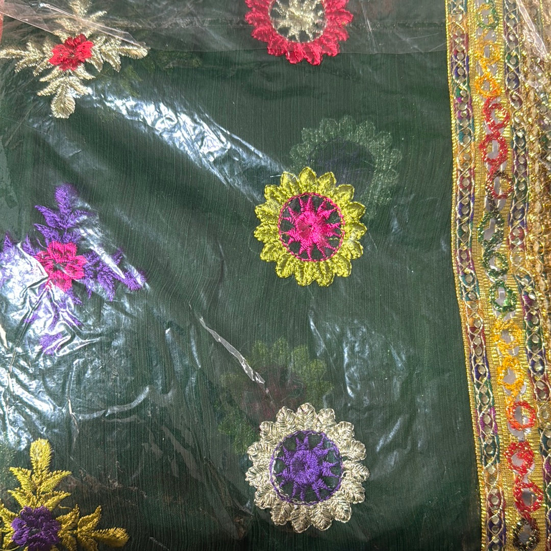 chiffon embroidery Dupptta