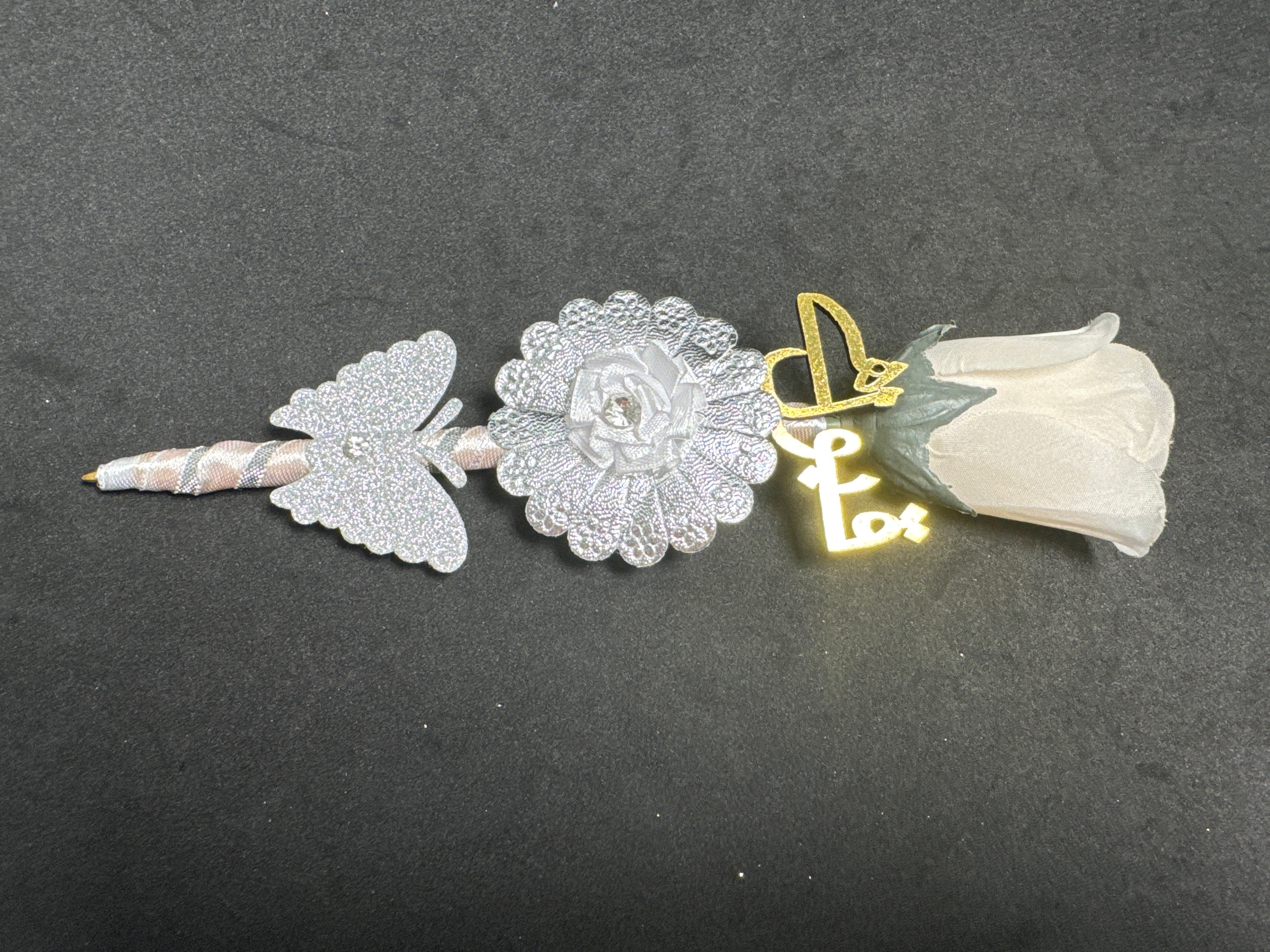 Bridal Nikah Pen NP1 - Decorated Pen for Brides to Sign Nikah Documents Matching Bridal Pen for Attire
