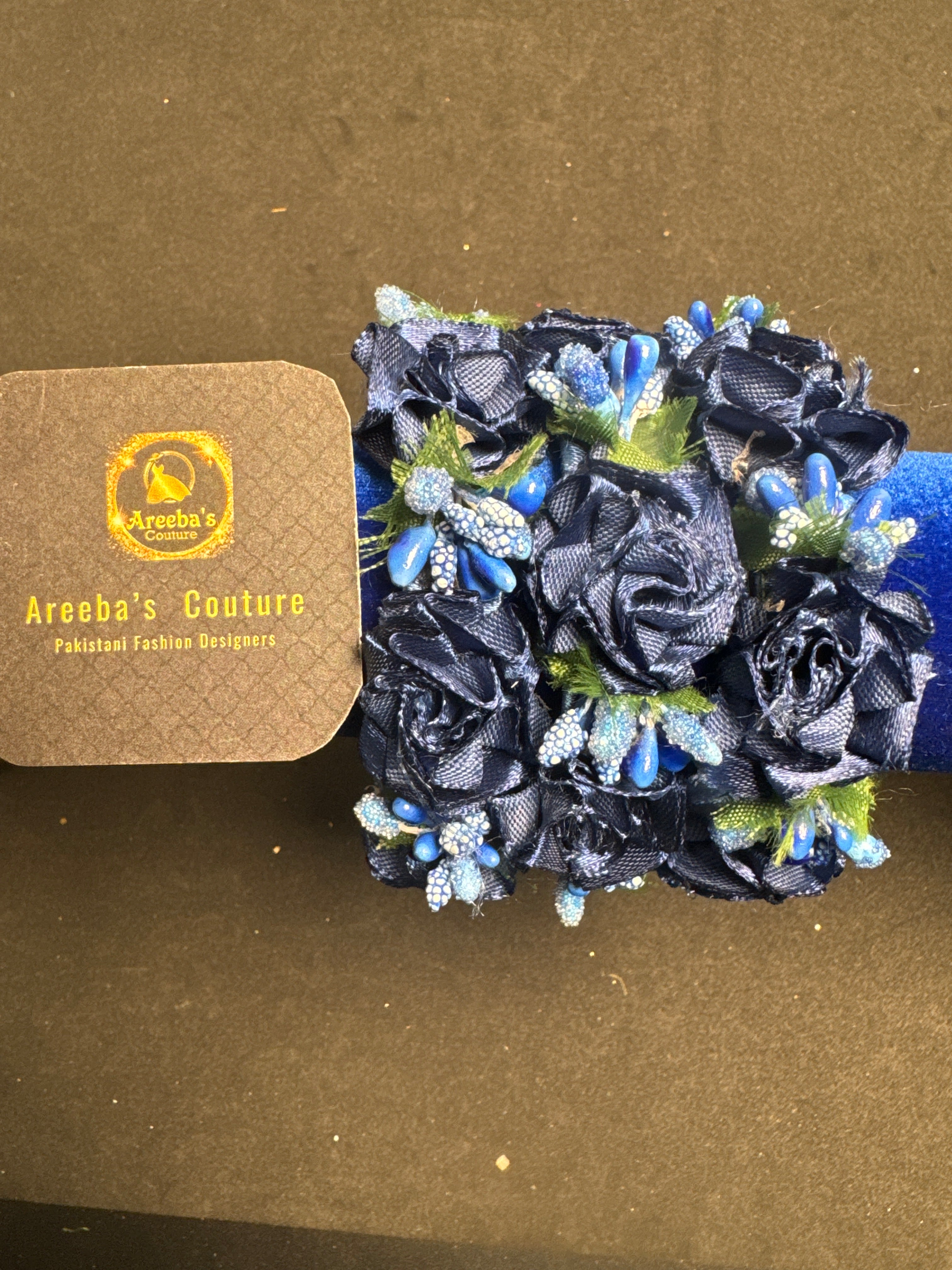 Blue flower karay(Sold in pair)