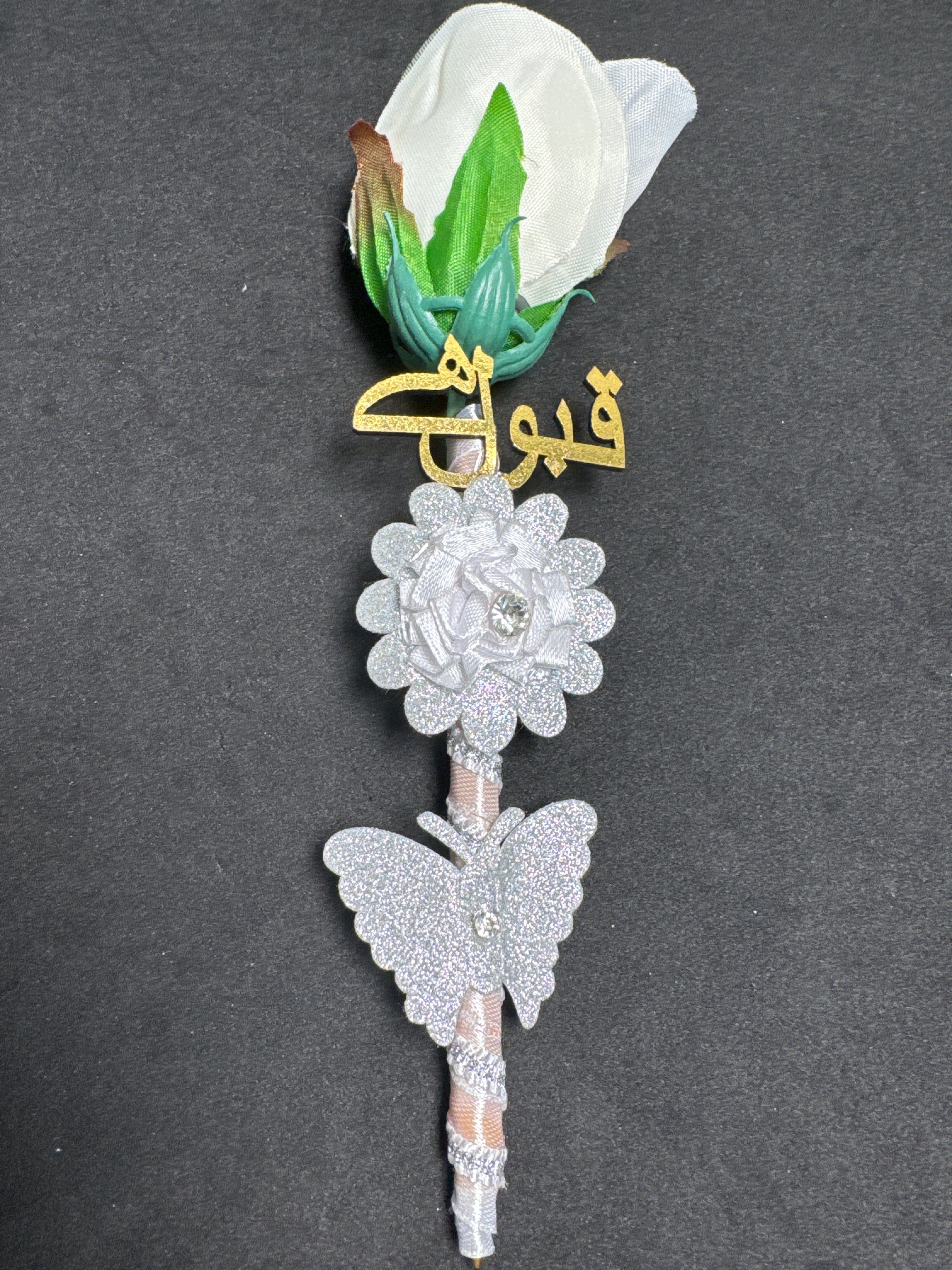 Bridal Nikah Pen NP7 - Decorated Bridal Pen for Brides to Sign Nikah Documents Matching Attire