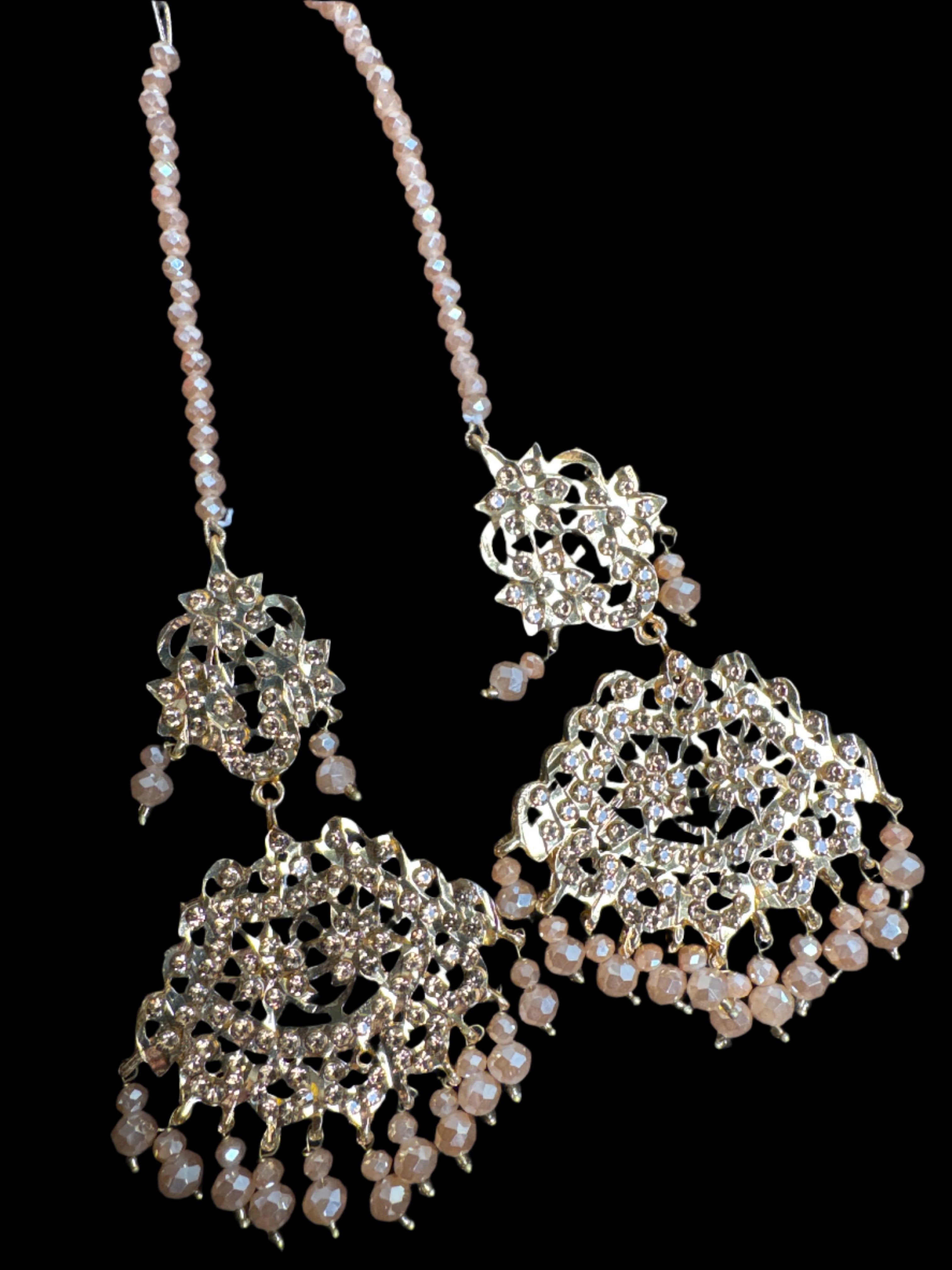 Mala set in Peach & Gold JS51
