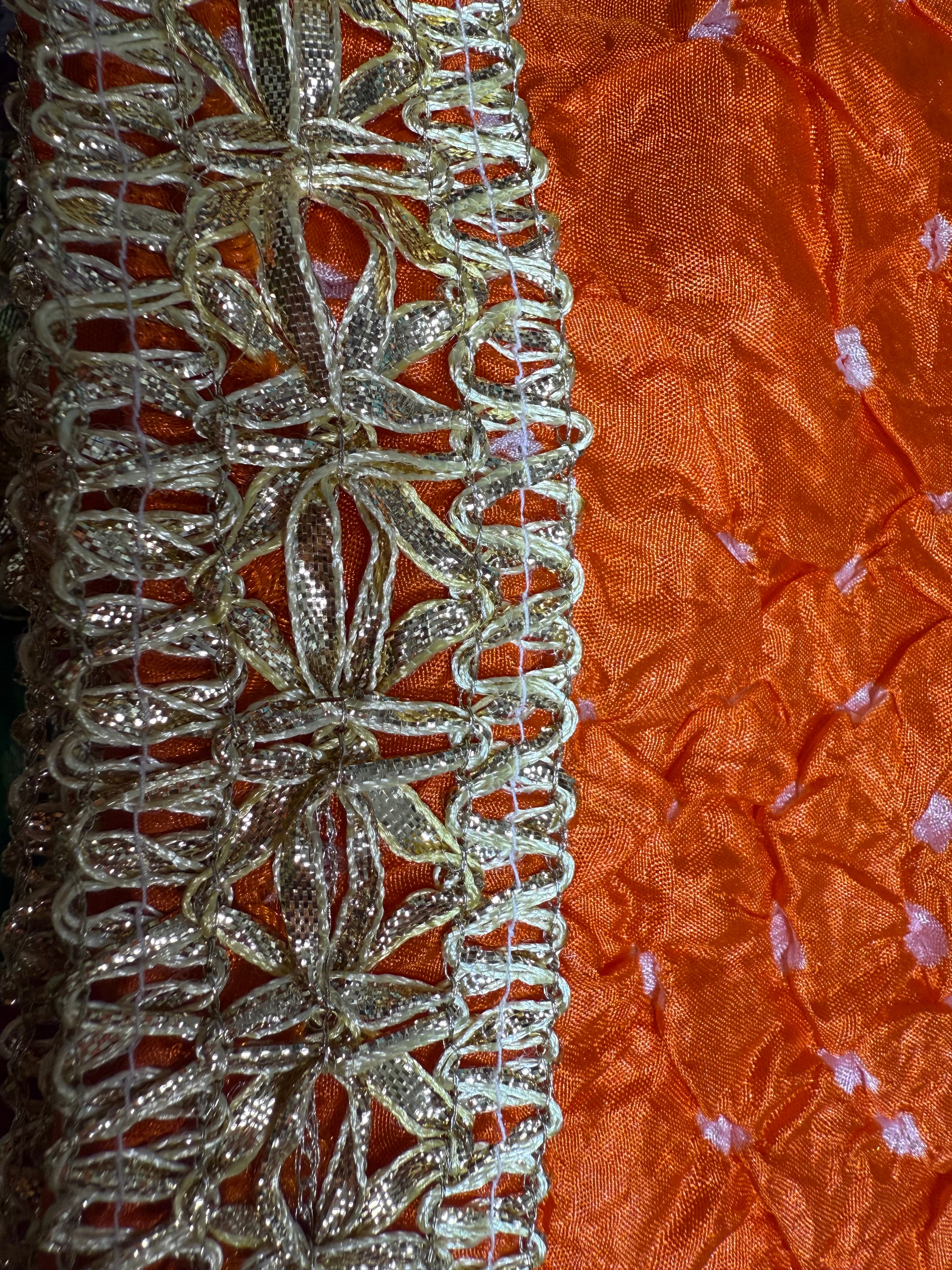 Dupptta Silk Chunri Multi Colour With Gotta Work Dcg-2