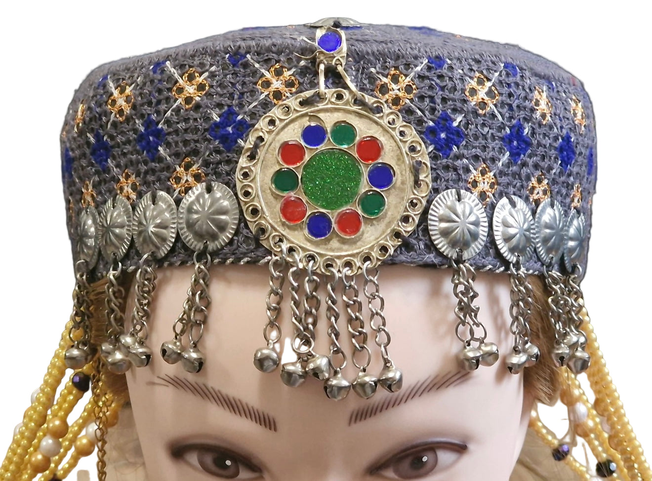 Afghan Hat With Beads Hanging - 031 Traditional & Modern Fashion High-Quality Materials Unrivalled Craftsmanship