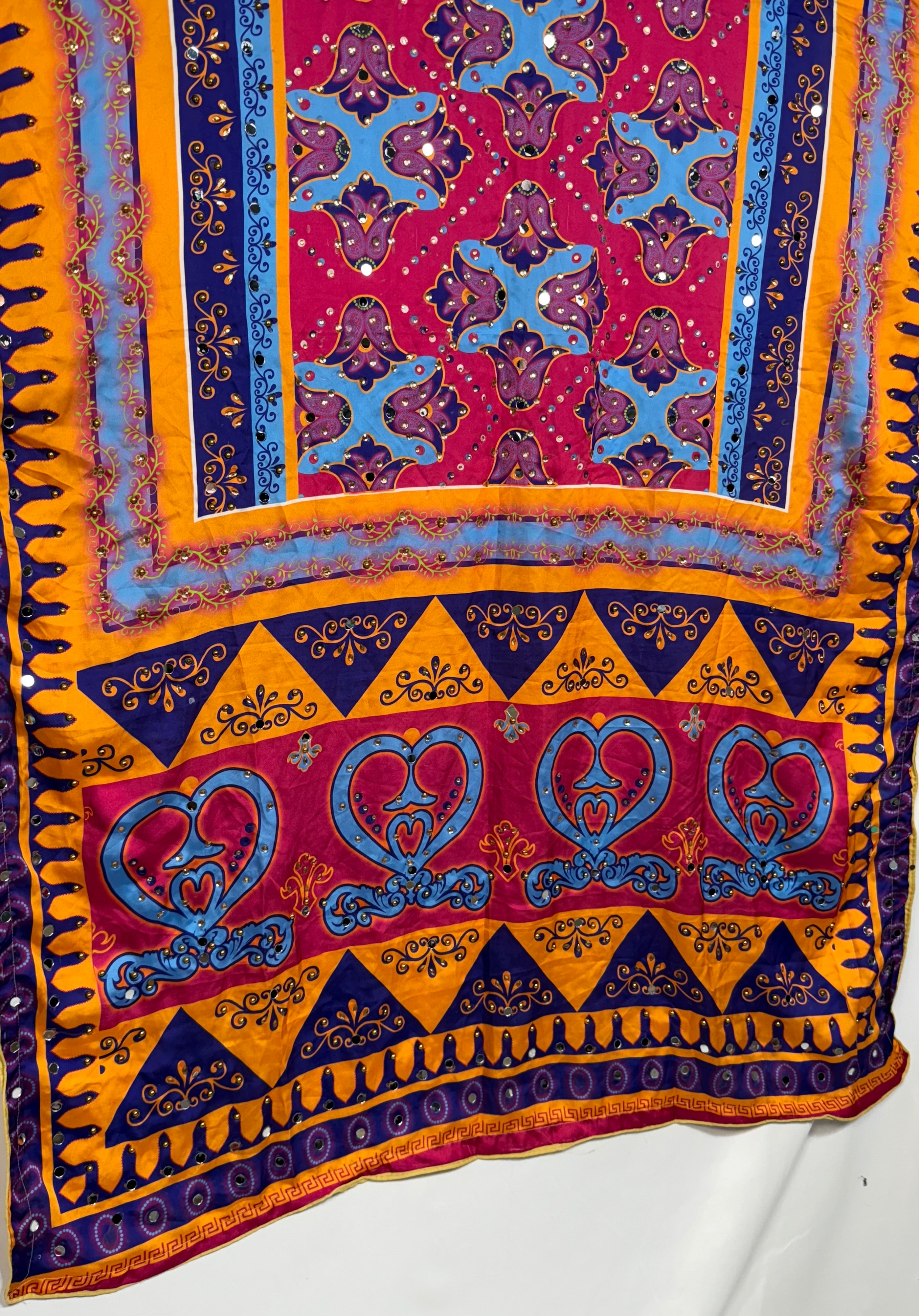 Silk Dupptta In Multi Colour Sd19 By Areeba'S Couture