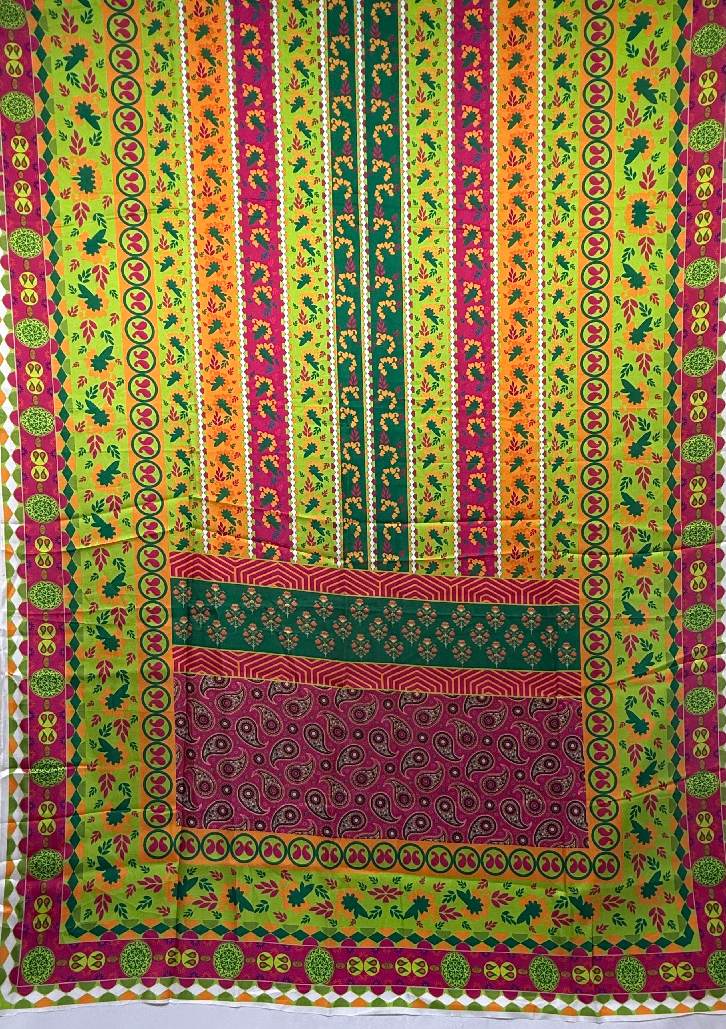 Silk Dupptta In Multi Colour Sd2 By Areeba'S Couture