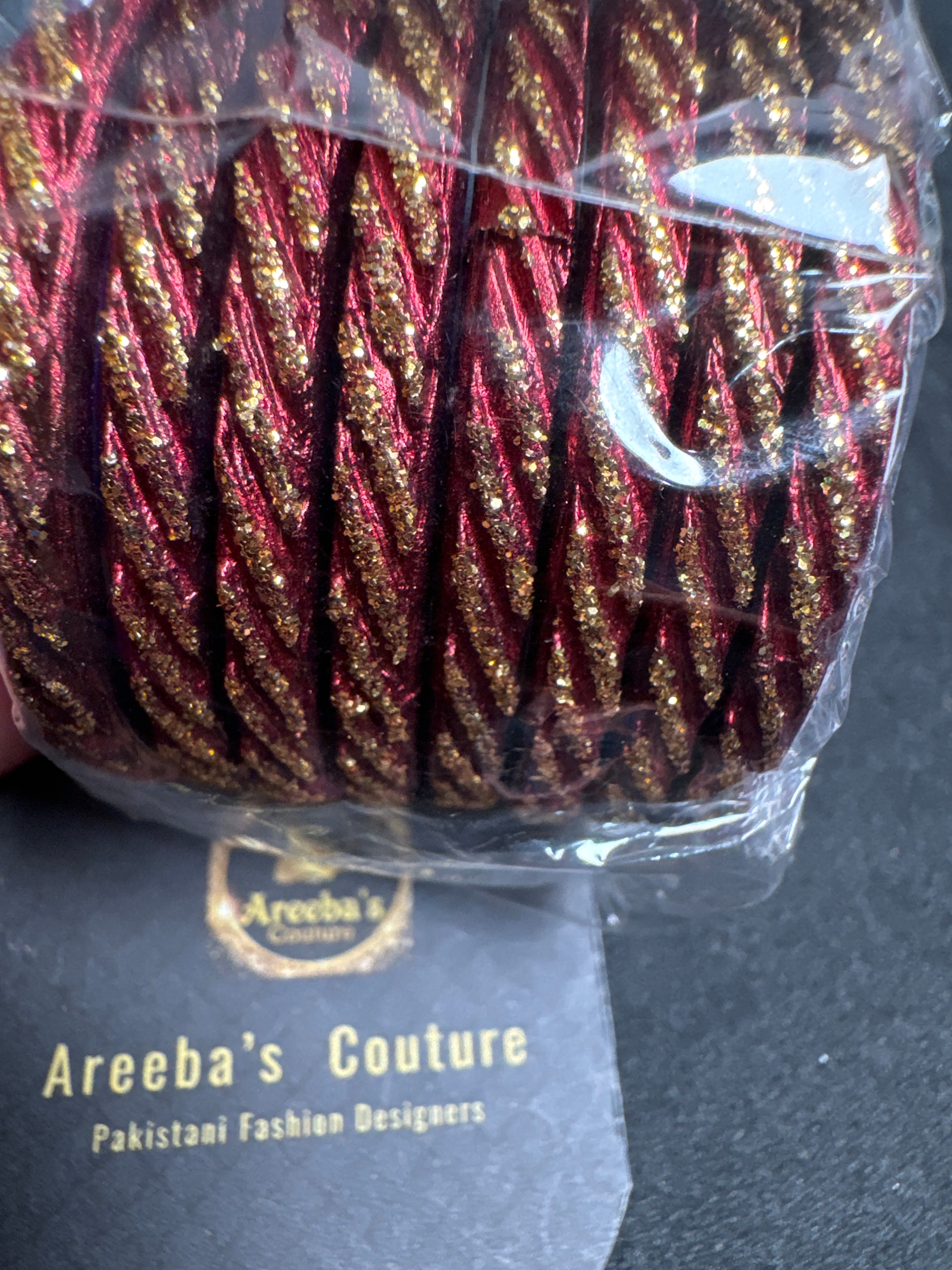 Girls maroon bangles A16