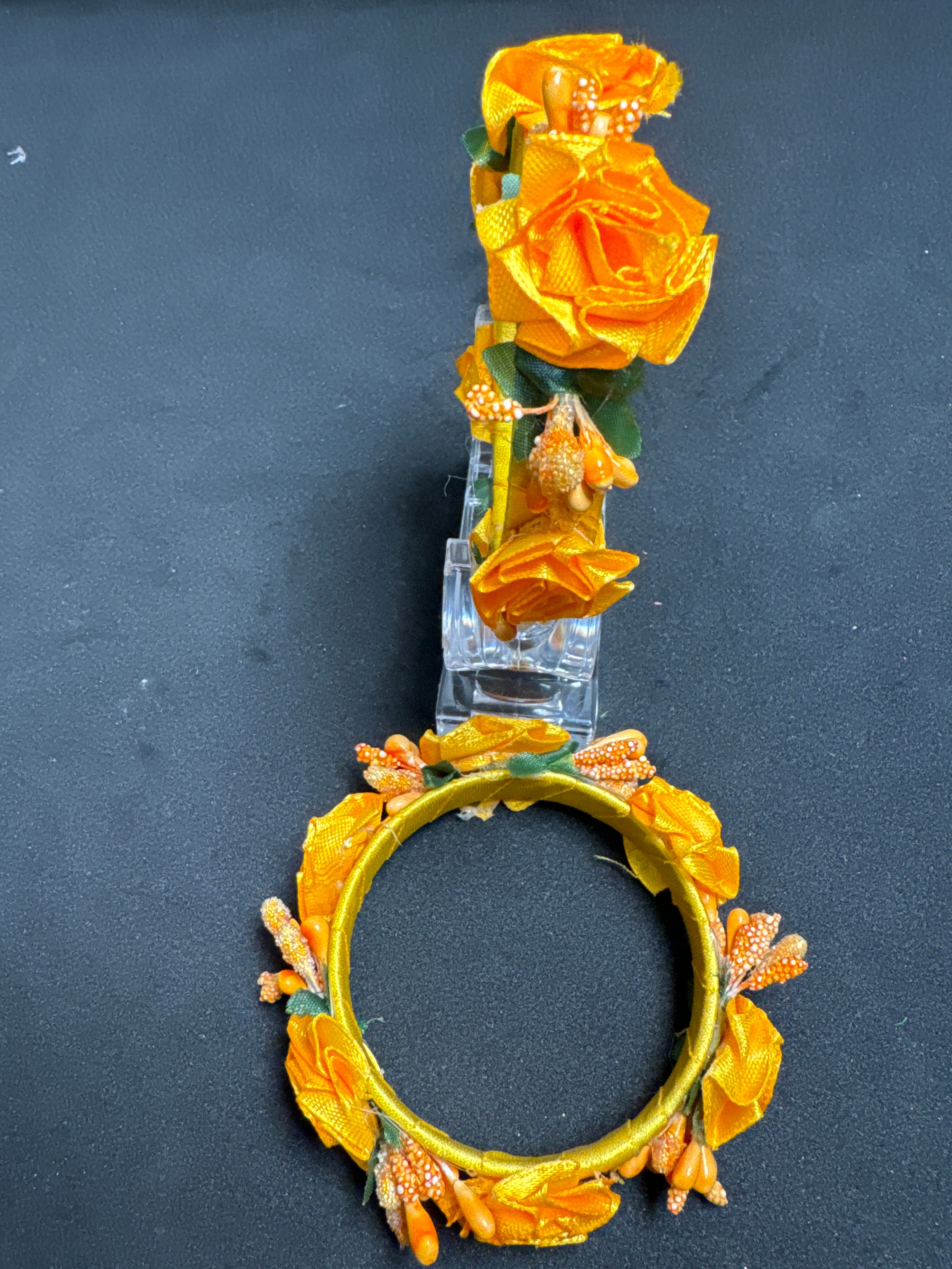 Yellow flower Kara set (Sold as pair)