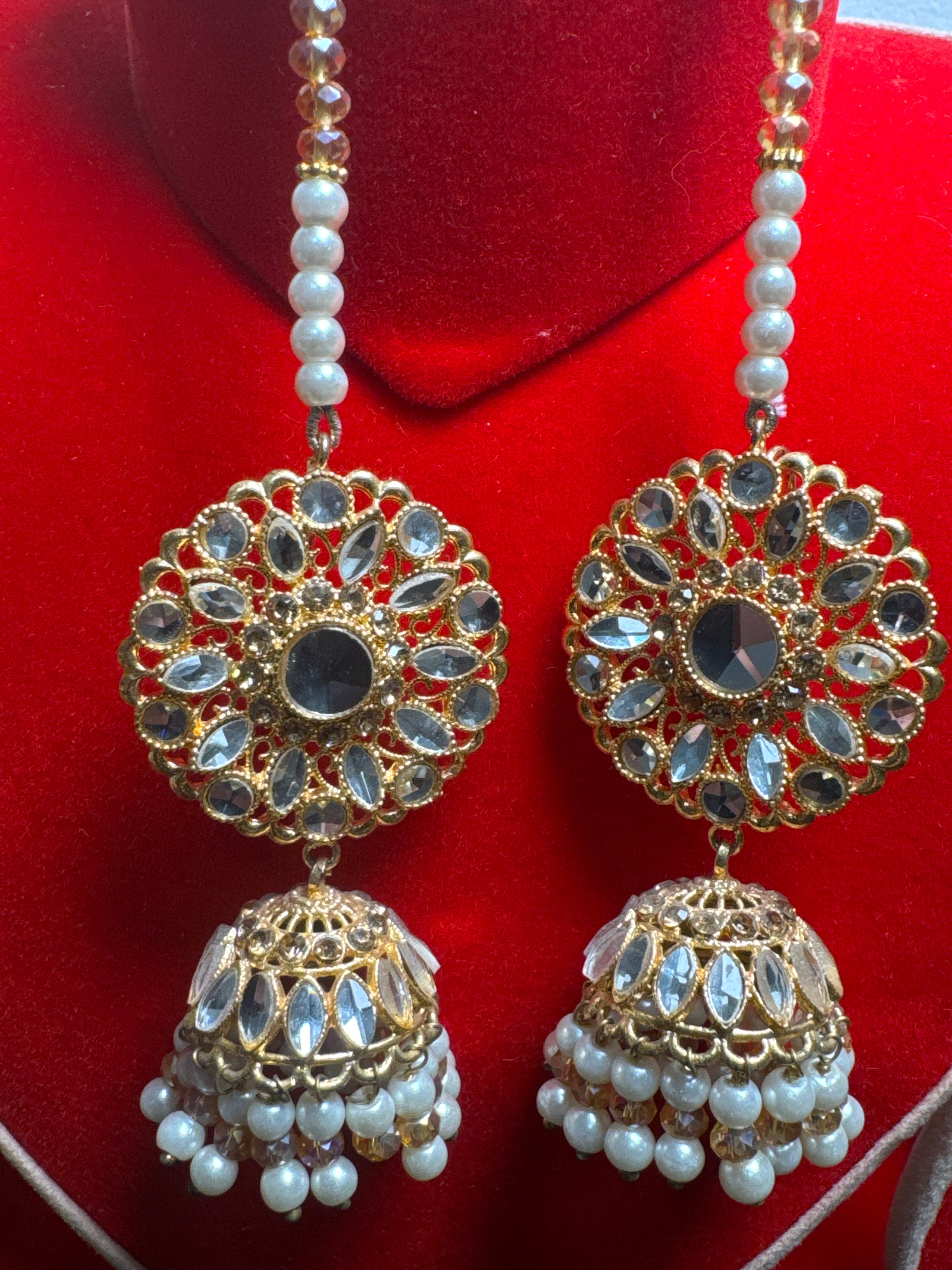 JUMKAYS - Stylish earrings for Women - Traditional Pakistani/Indian Jewellery Earing gold JM04