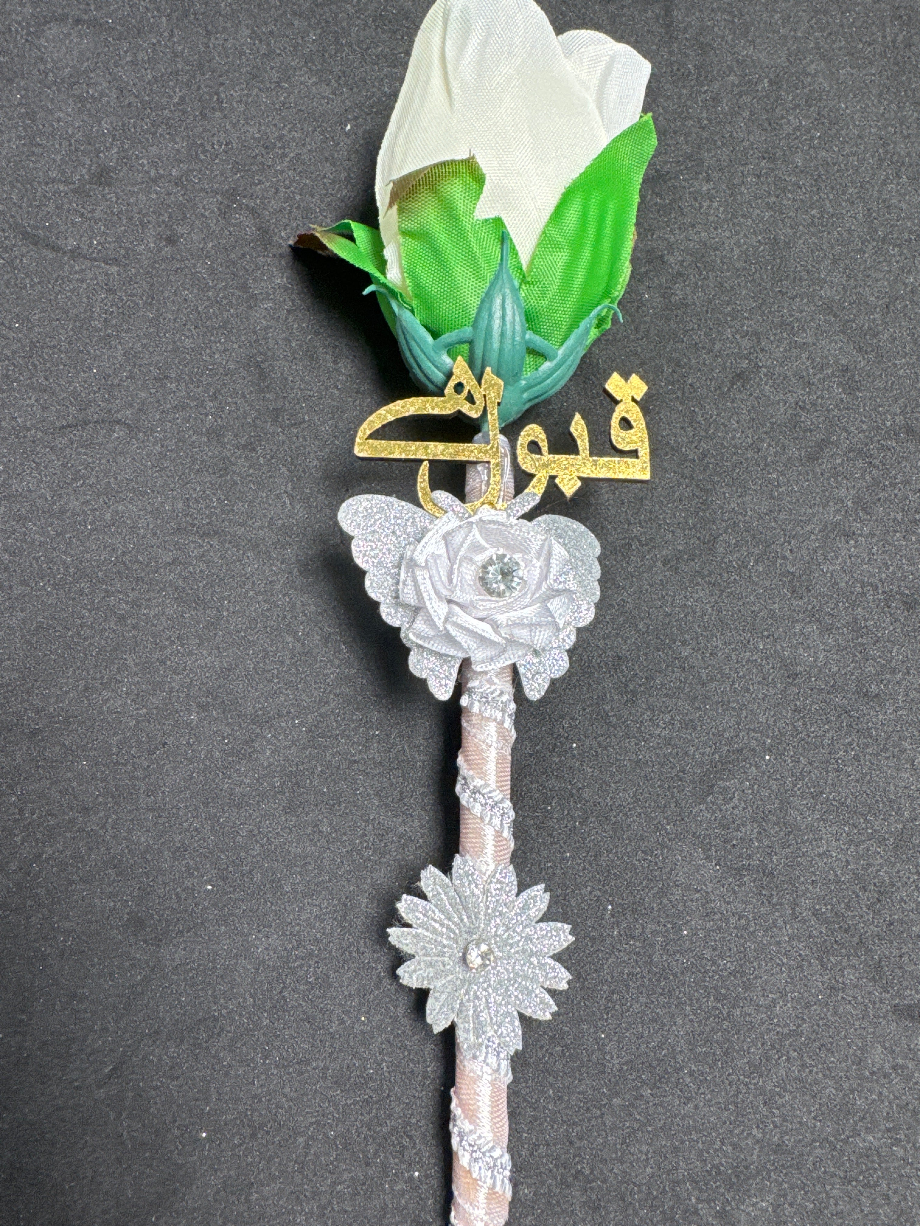Bridal Nikah Pen NP4 - Decorated Pen for Brides to Sign Nikah Documents Matching Bridal Attire