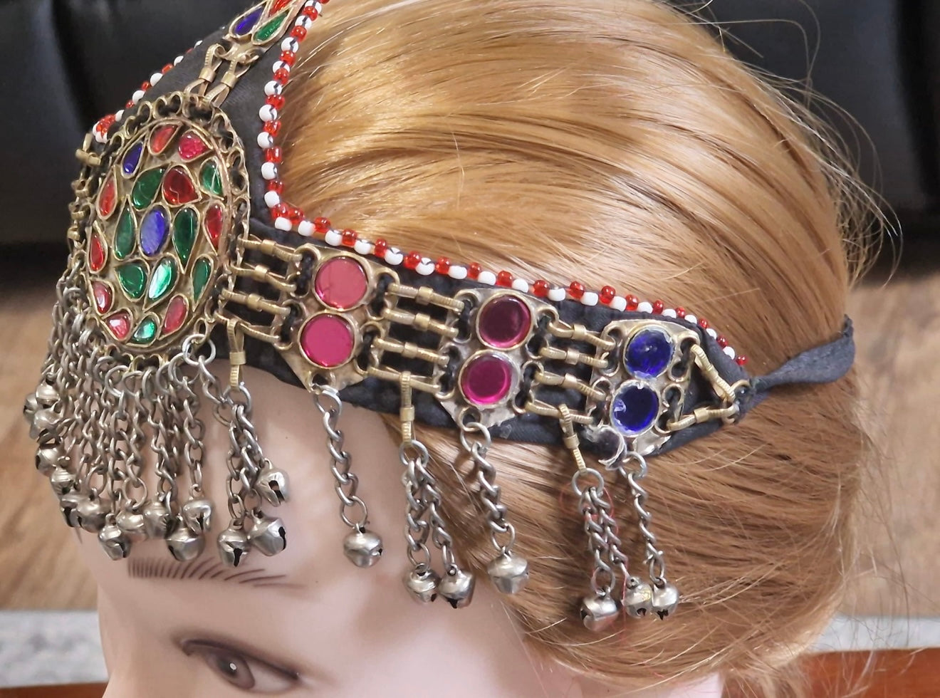 Afghan Handmade Oxidised Matha Patti, Tika, Headpiece For Women