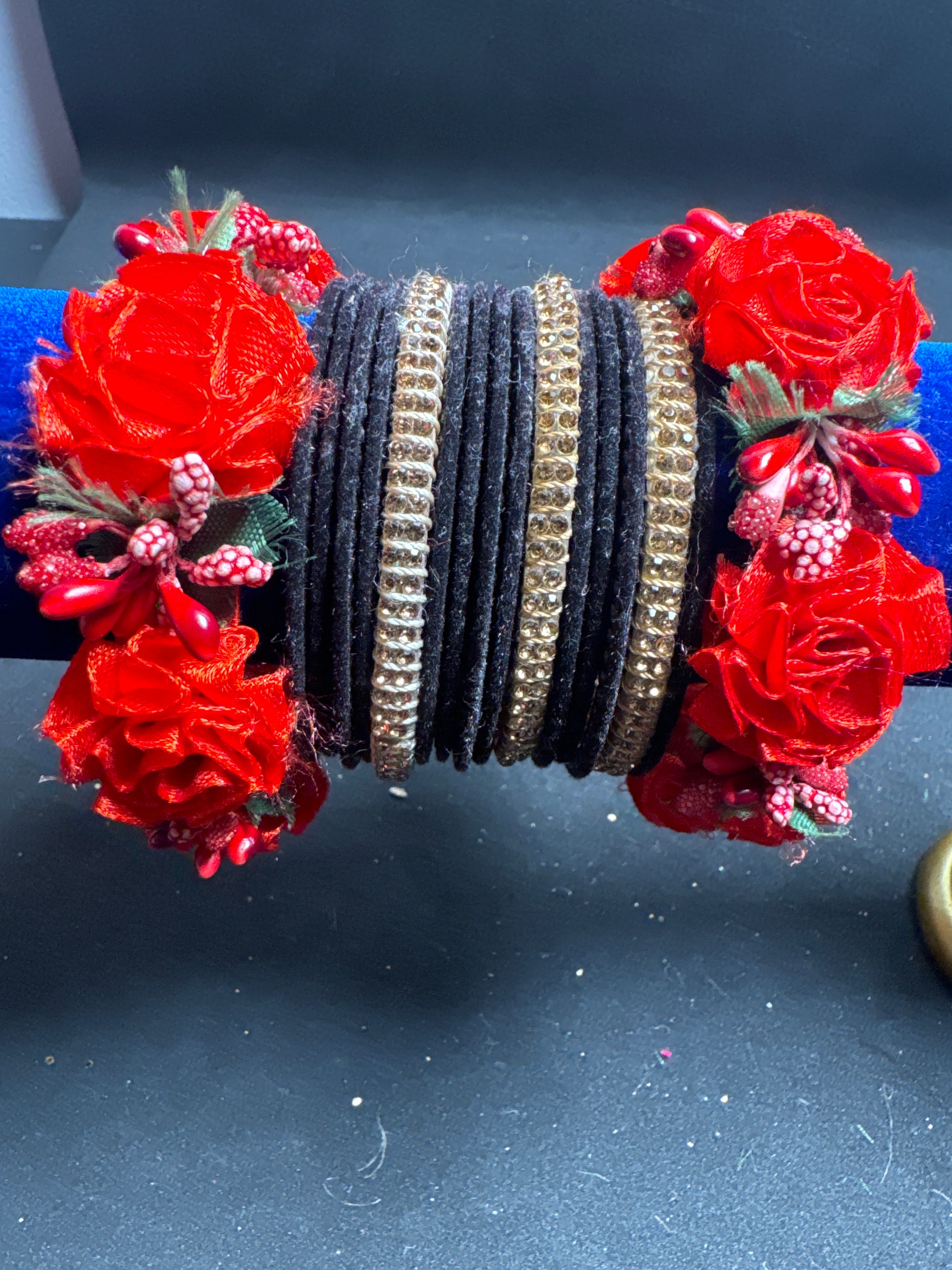 Black red Valvet bangles FB33