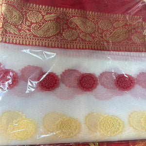 Spotted organza dupatta- Areeba's Couture