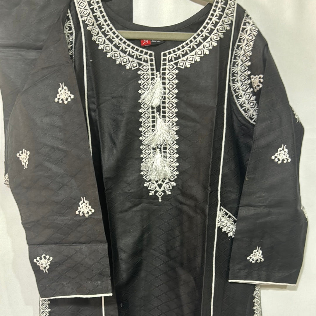 Girls shirt trouser in black- Areeba's Couture