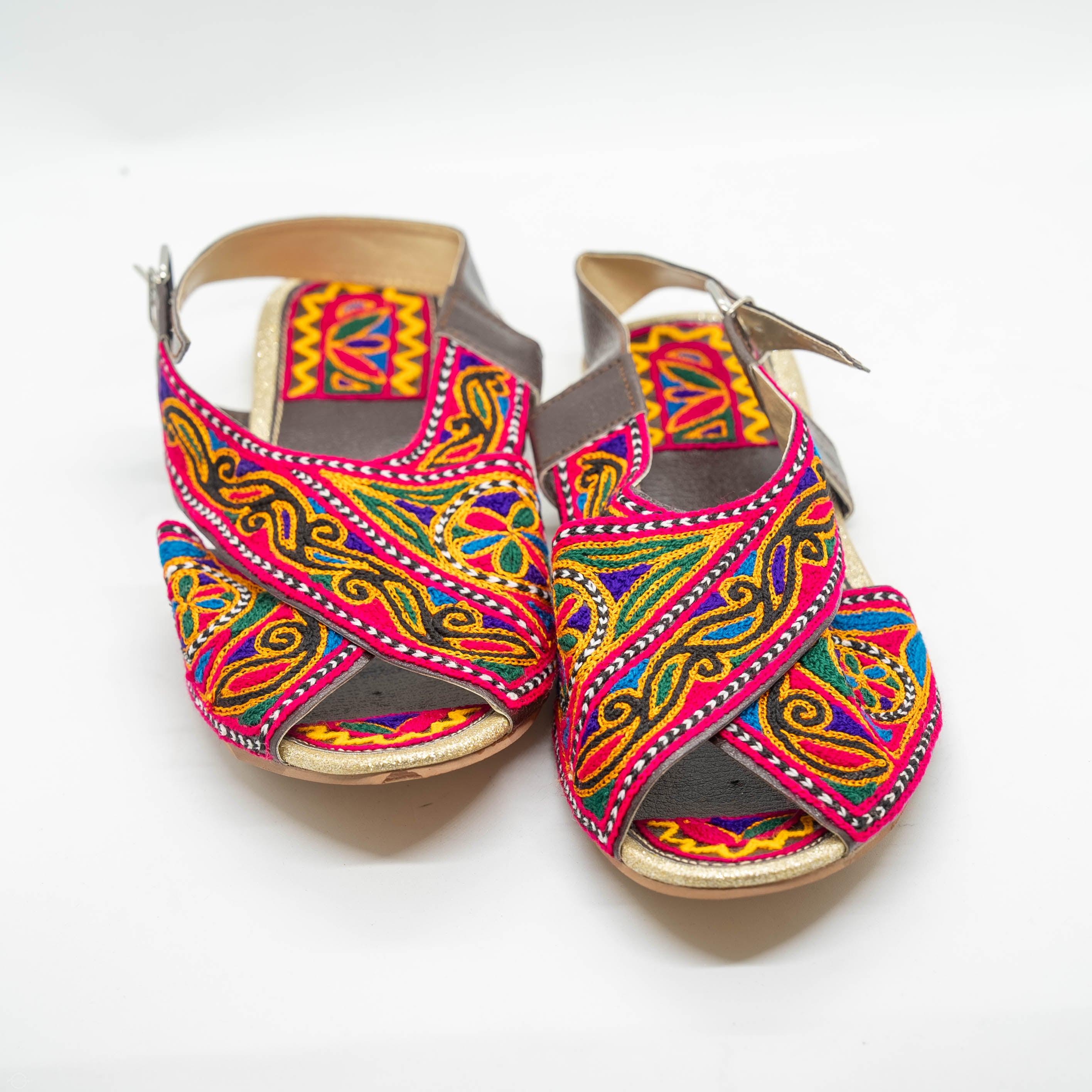Embroidered Kolapuri Sandal - High-Quality Comfortable Durable All-Day Wear Stylish Playful Sandals for Women