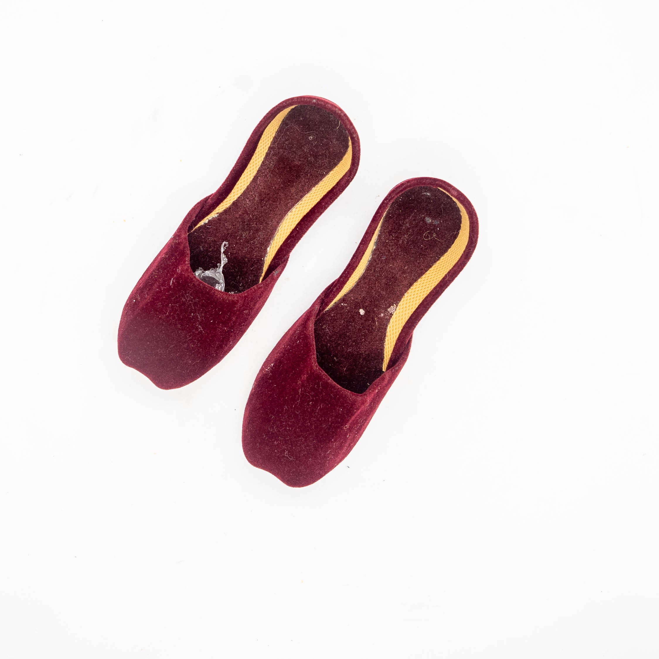 Maroon Velvet Khussa - Handcrafted High-Quality Shoes for Long-Lasting Durability and Elegant Look