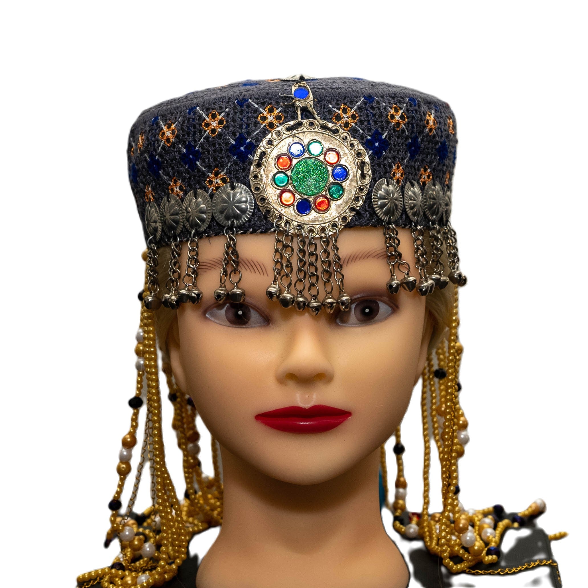 Authentic Afghan Hat 5 Hand-Crafted with Intricate Designs for Timeless Look Embrace Afghanistan's Rich Traditions