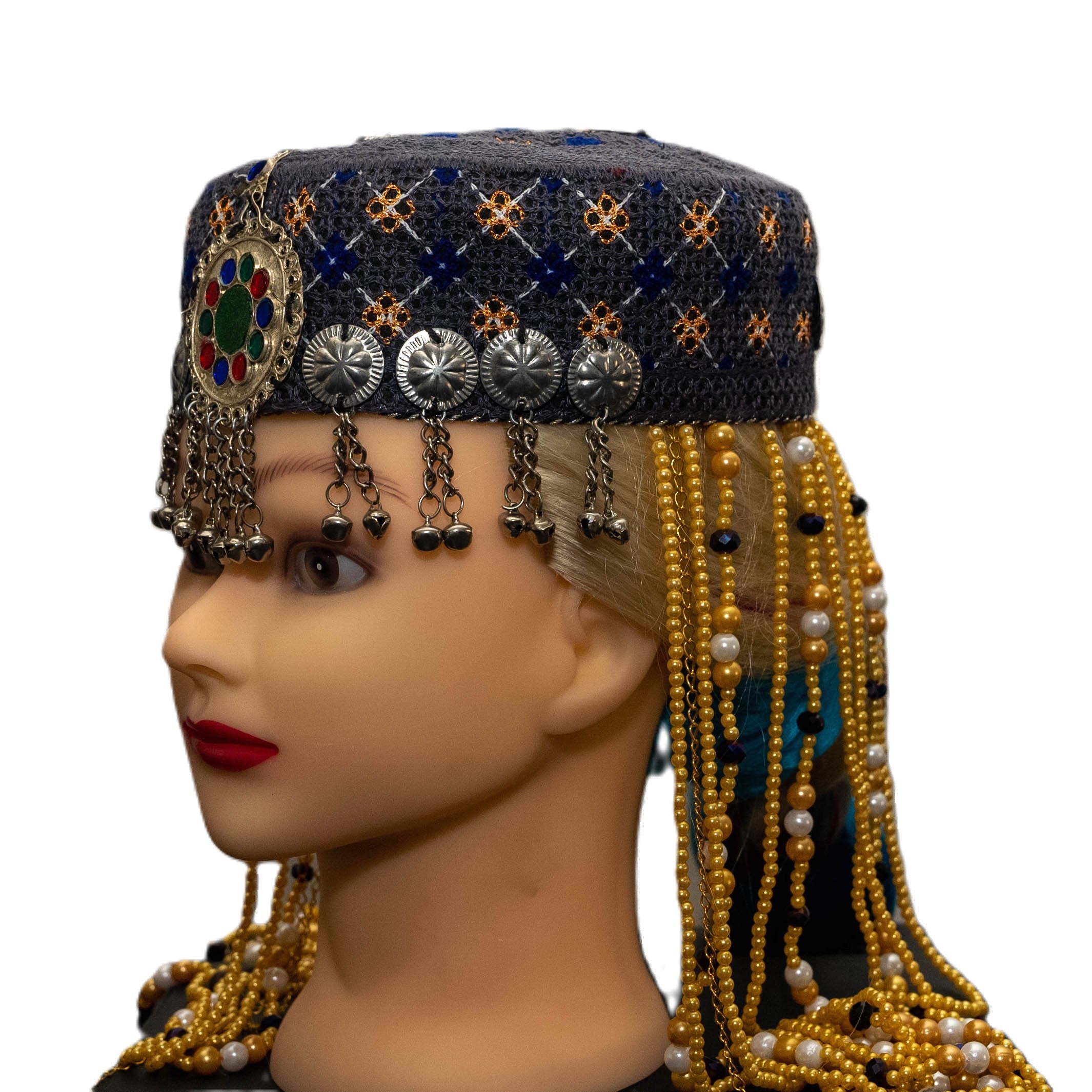 Authentic Afghan Hat 5 Hand-Crafted with Intricate Designs for Timeless Look Embrace Afghanistan's Rich Traditions