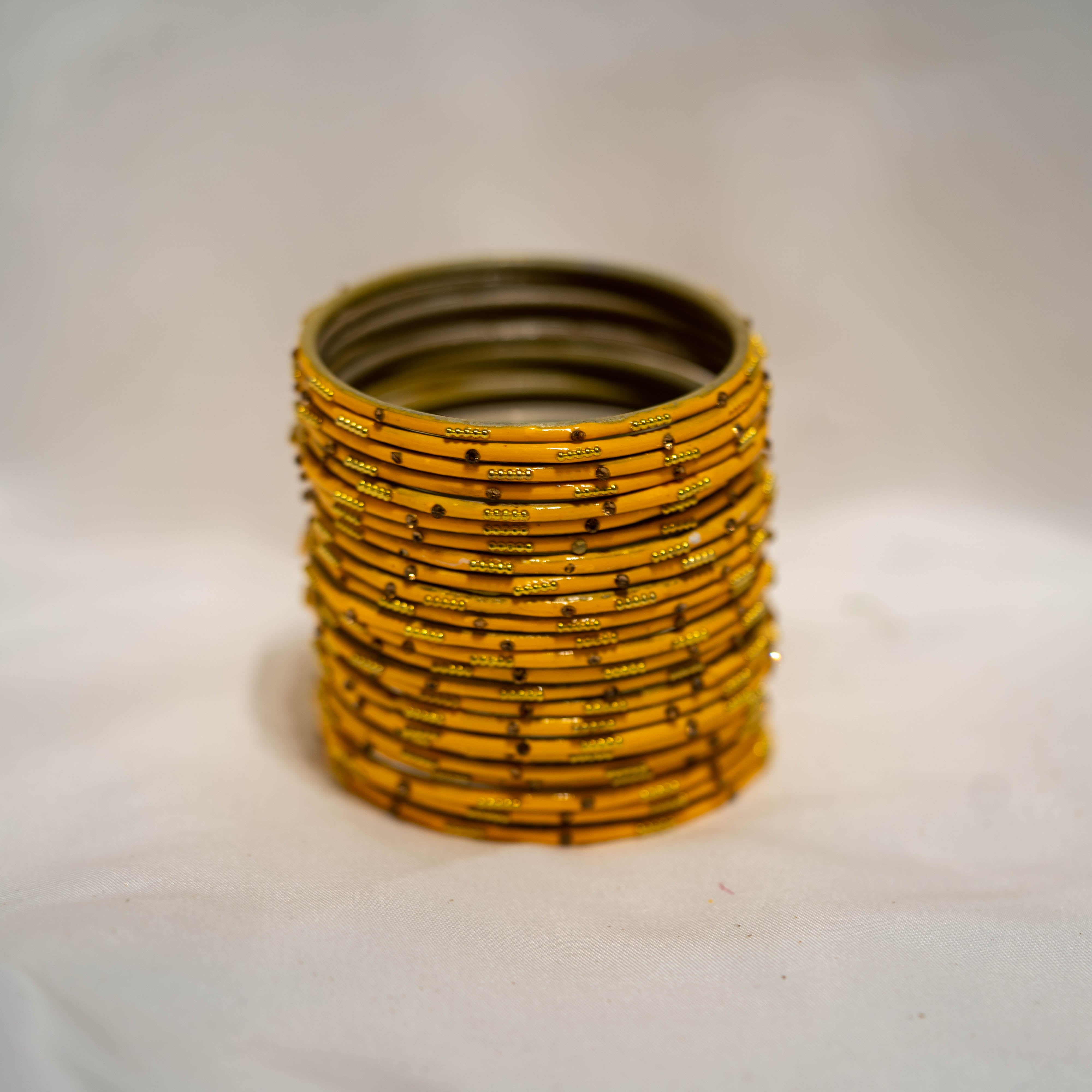 metal bangles mustard D1