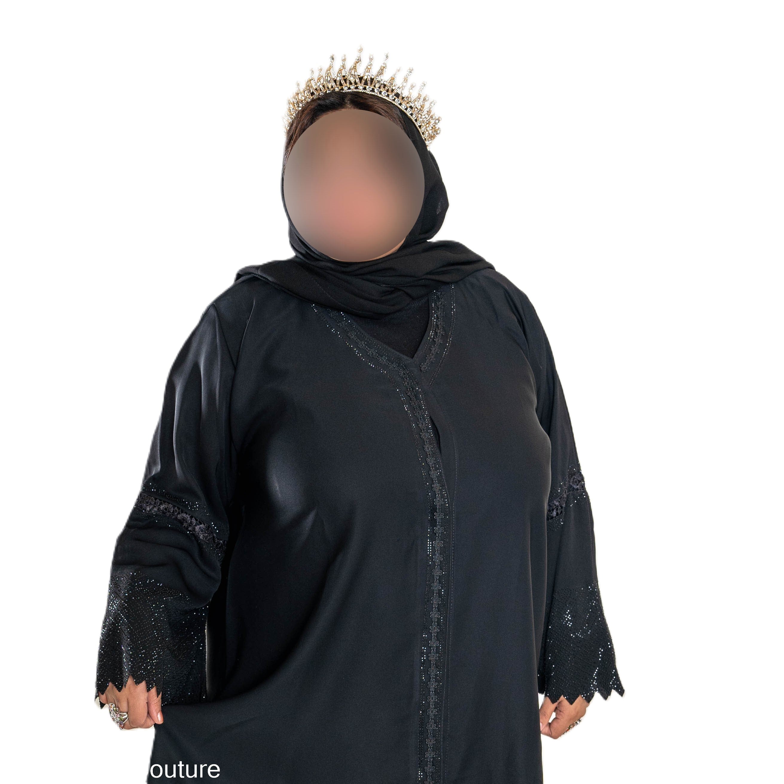 DMC Black Abaya - Professional & Timeless Elegant Look High-Quality Materials Comfortable & Stylish for Any Occasion
