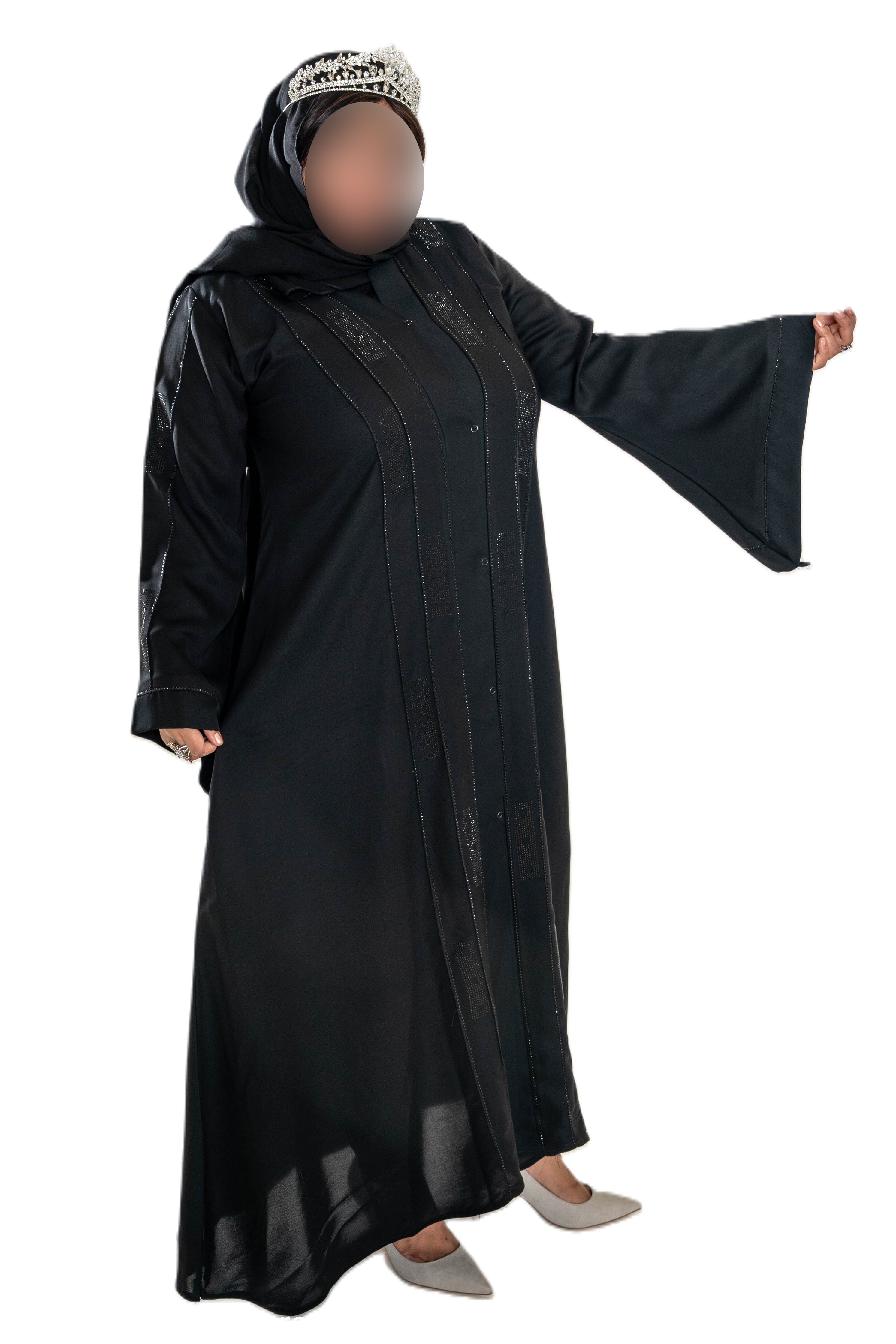 Black DMC Abaya - Timeless & Versatile High-Quality Fabric for Maximum Comfort and Durability
