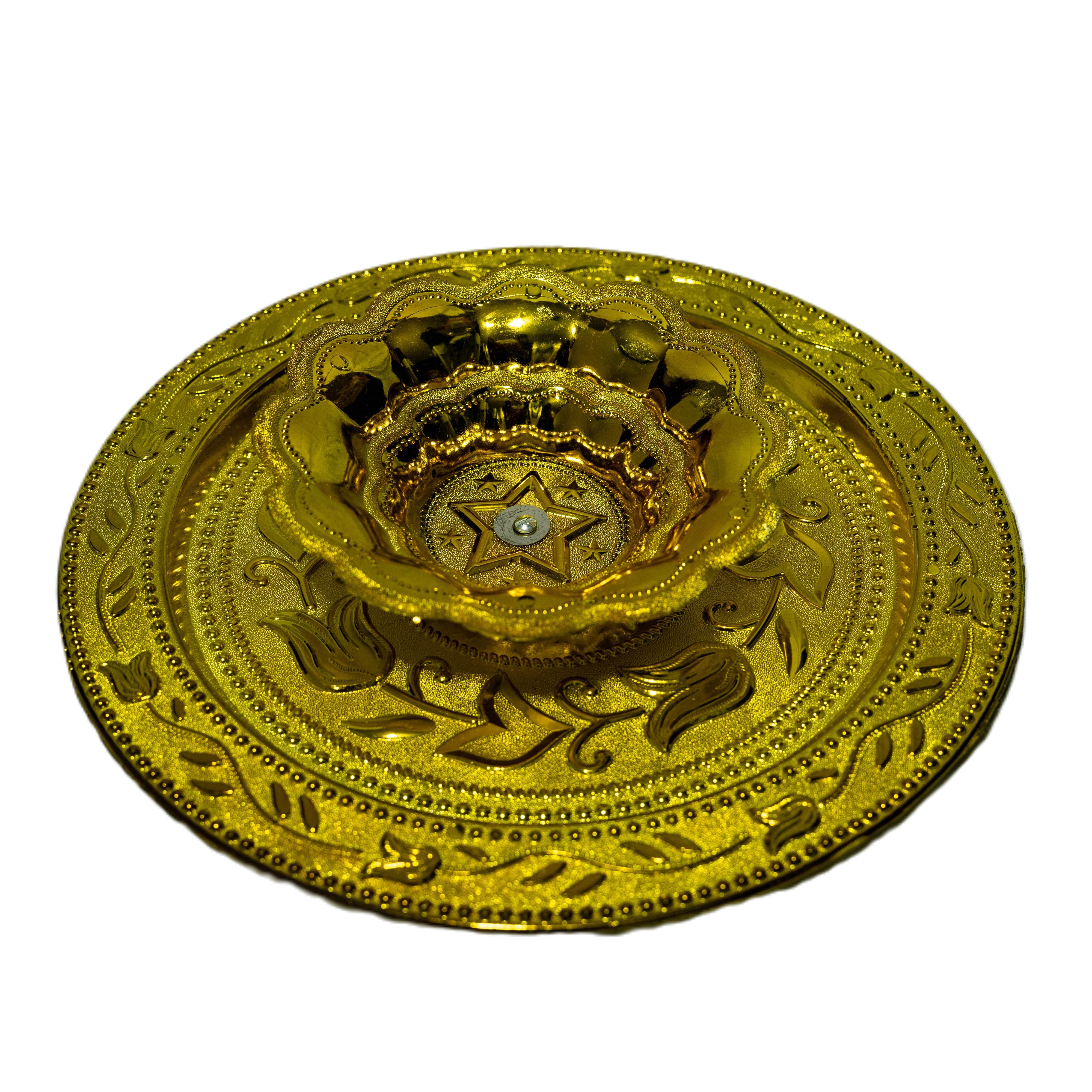 Mehndi tray golden