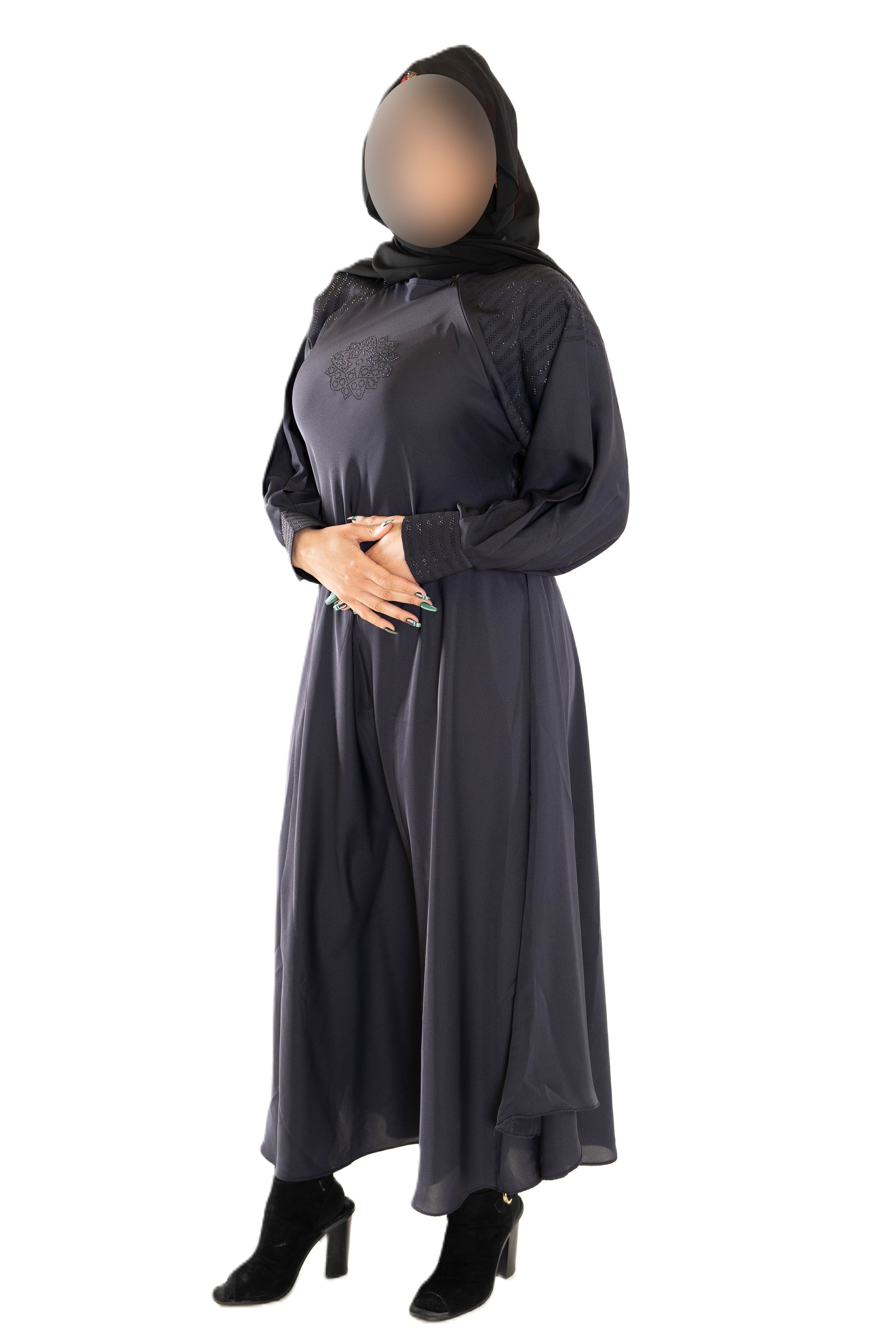 DMC Abaya with Cuffs - Elegant High-Quality Material for Style and Comfort - Statement Piece for Your Wardrobe