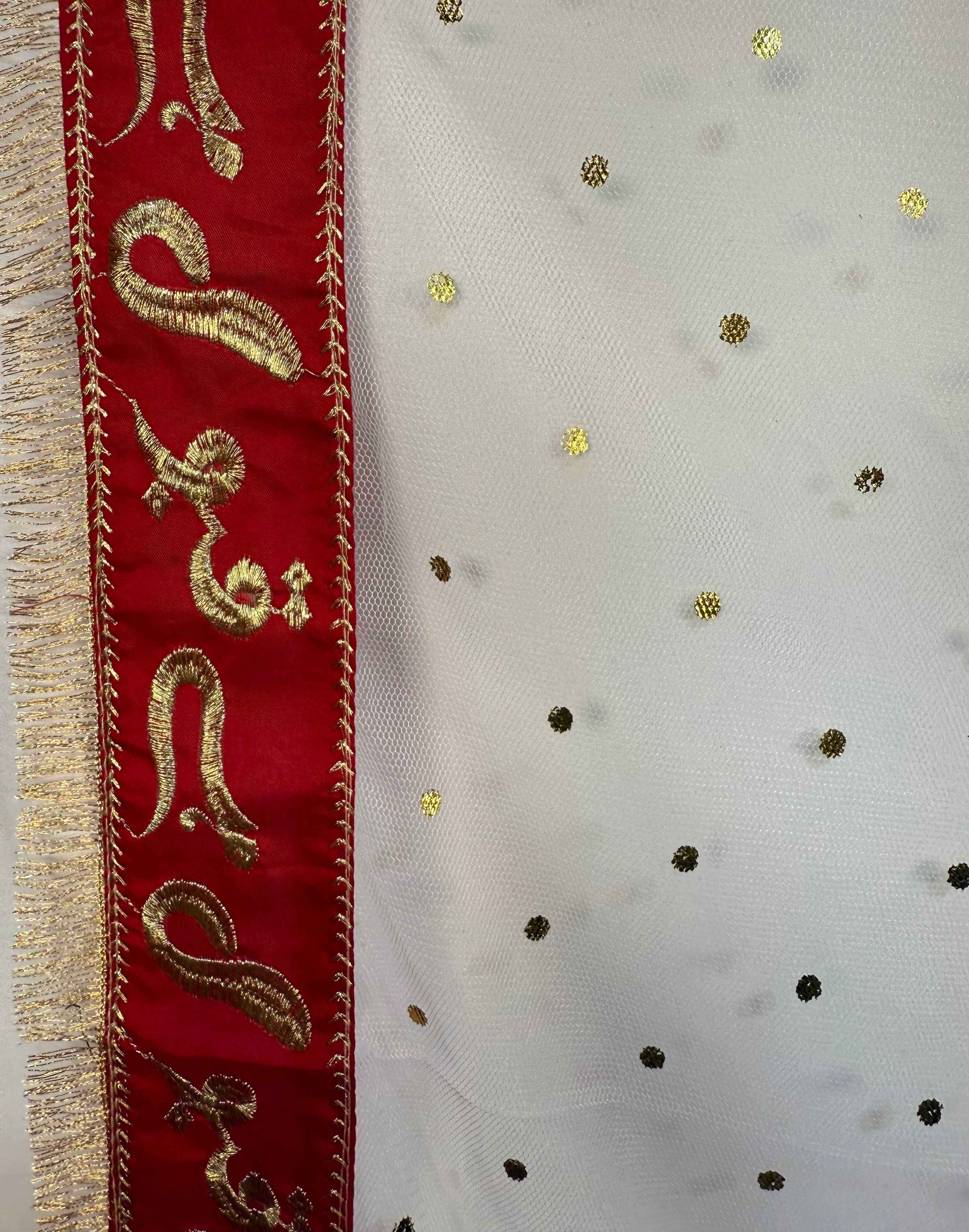 White "Qabool Hai" Dupatta By Areeba'S Couture