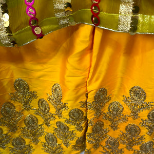 Girls Mehndi party suit- Areeba's Couture