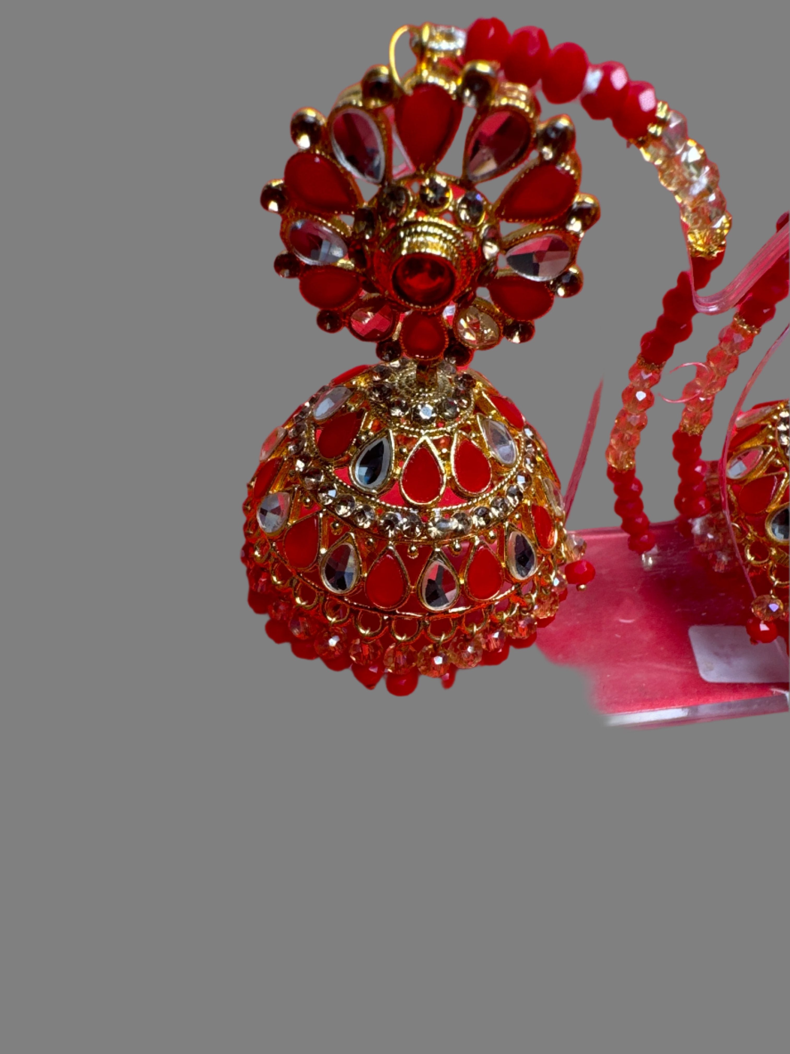 Jumkay  (Earings) in gold colour with pearls - TBE 14