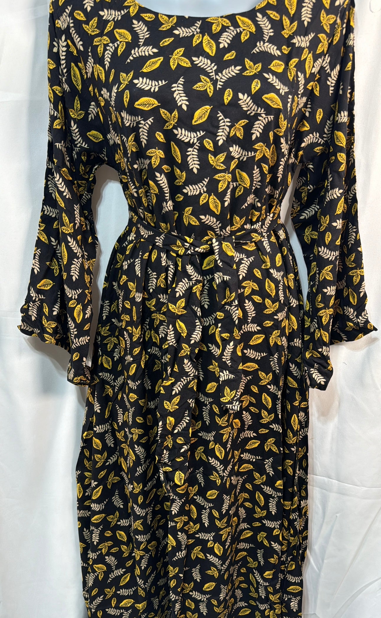 Long Arabic linen dress 8