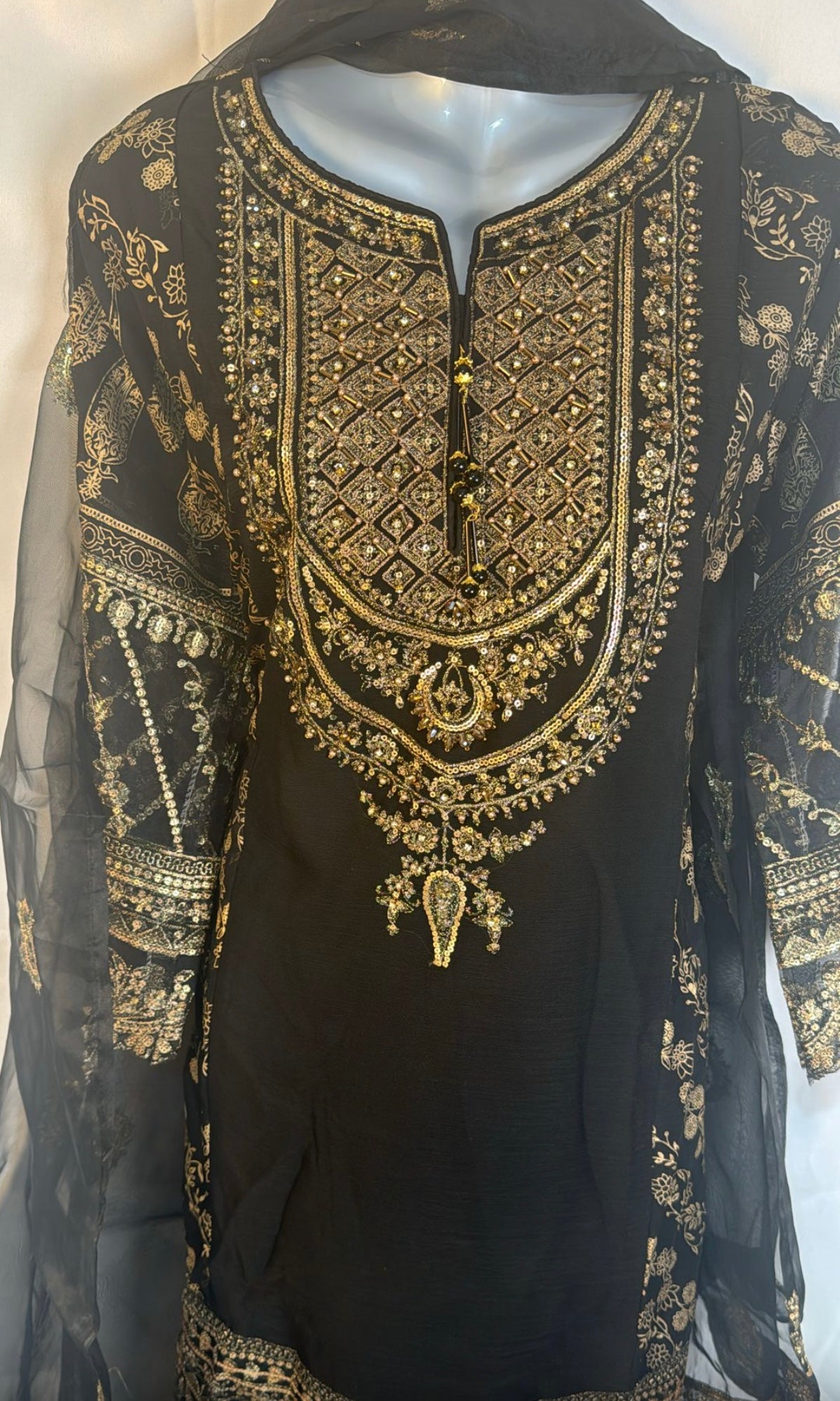 Black 3 pcs Garara set BCF 2