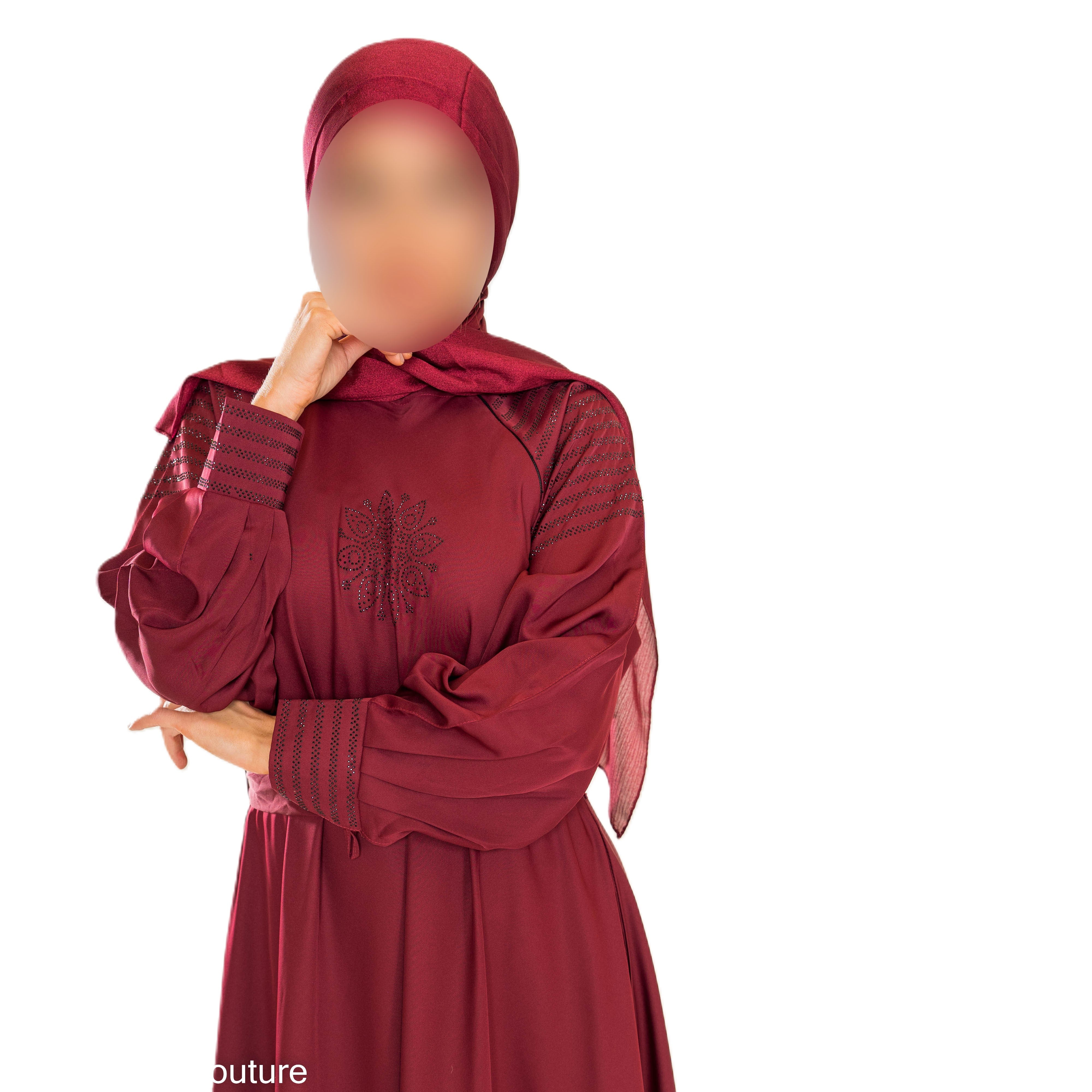 DMC Abaya with Cuffs - Elegant High-Quality Material for Style and Comfort - Statement Piece for Your Wardrobe
