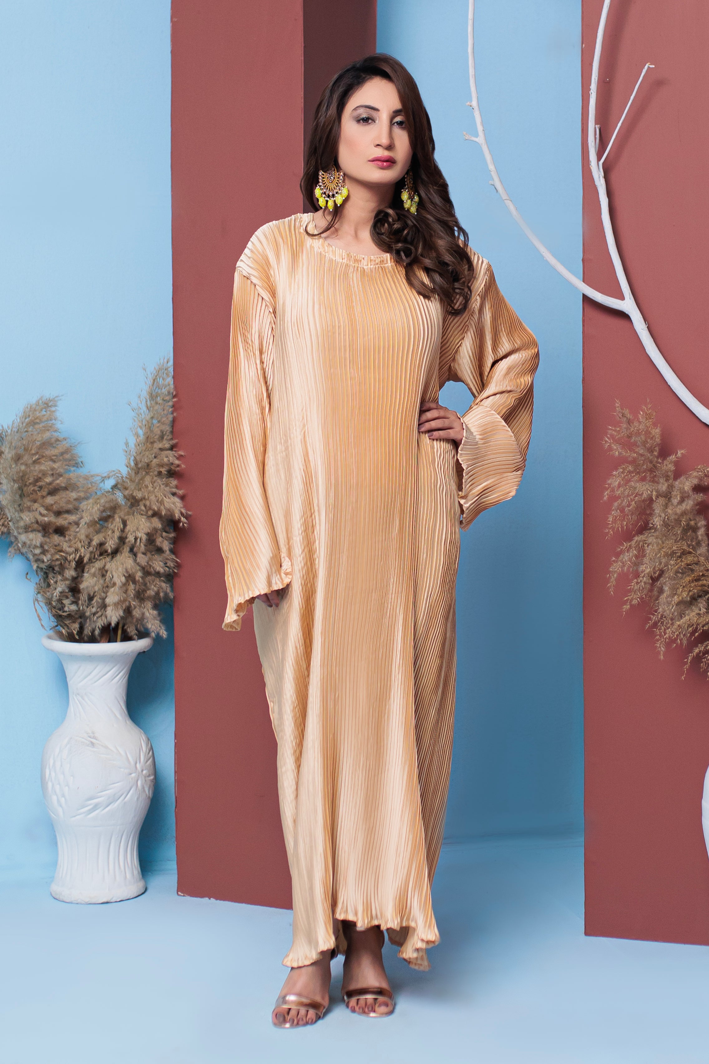 Cashmere Maxi dress- Areeba's Couture
