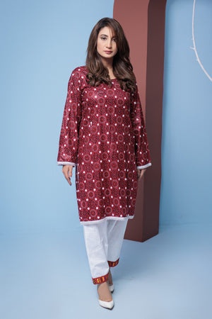 Ajrak suit- Areeba's Couture