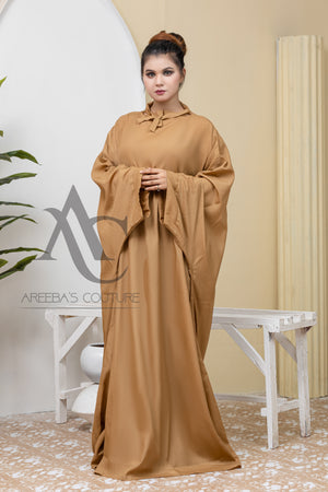 Fawn Jilbab abaya- Areeba's Couture