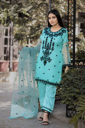 Seafoam Blue- Areeba's Couture